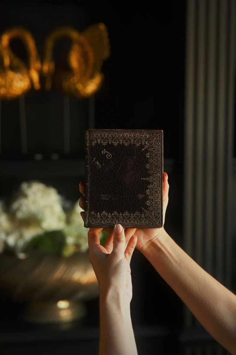 1897 French Catholic Devotional Book with Ornate Gilt Leather Binding