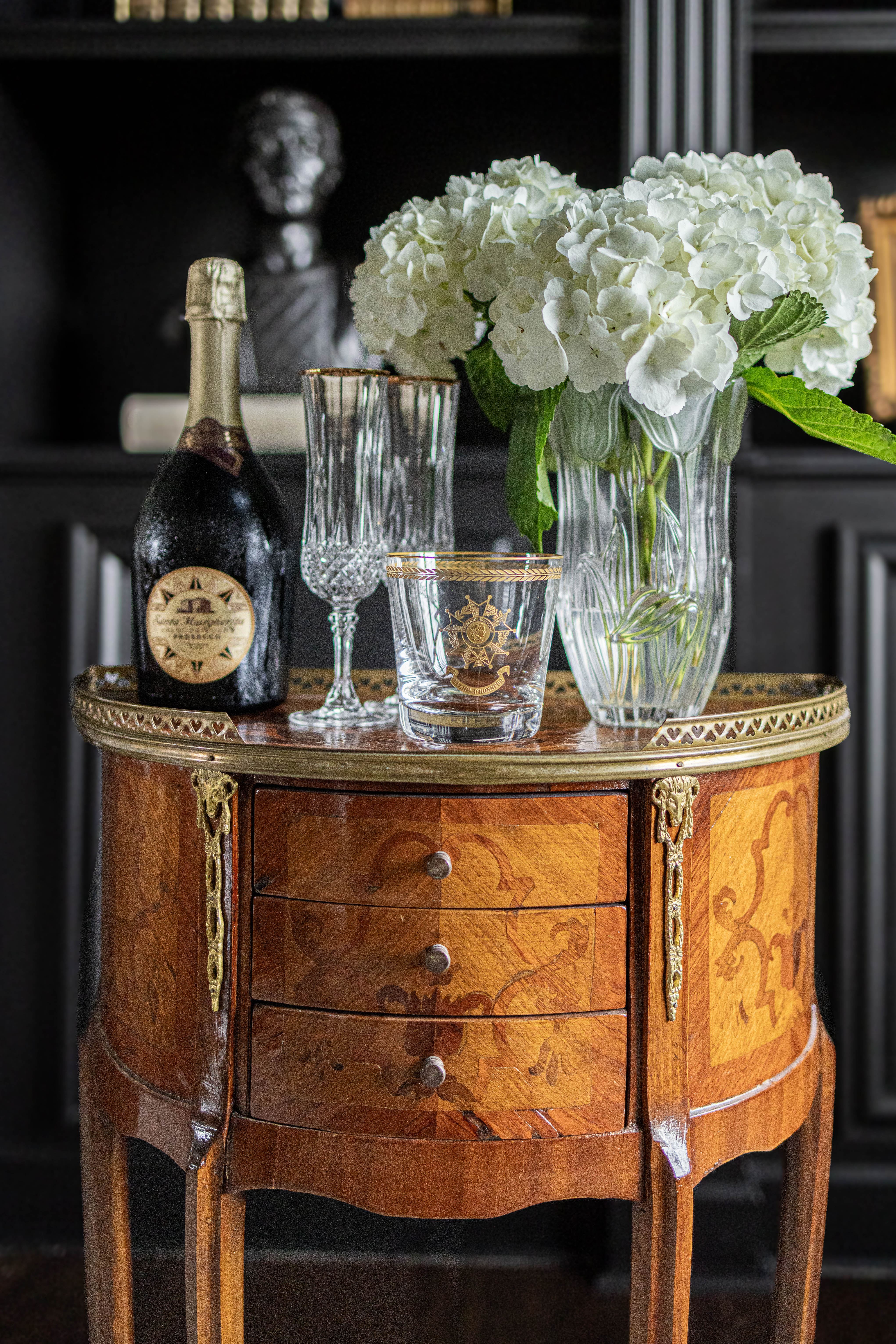 Arthus-Bertrand Crystal Glass with Legion of Honour Emblem