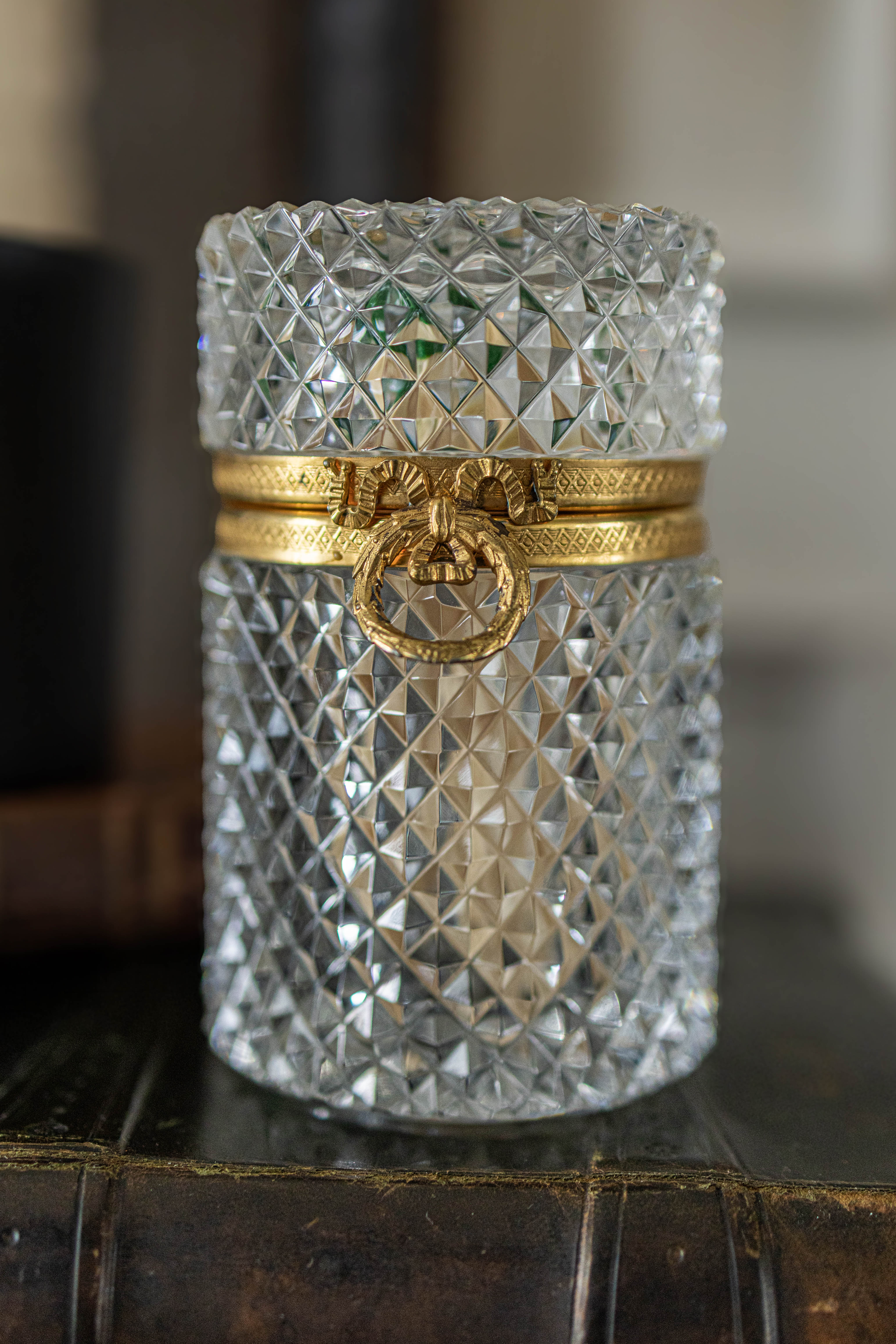 19th Century French Baccarat Style Jewlery Casket