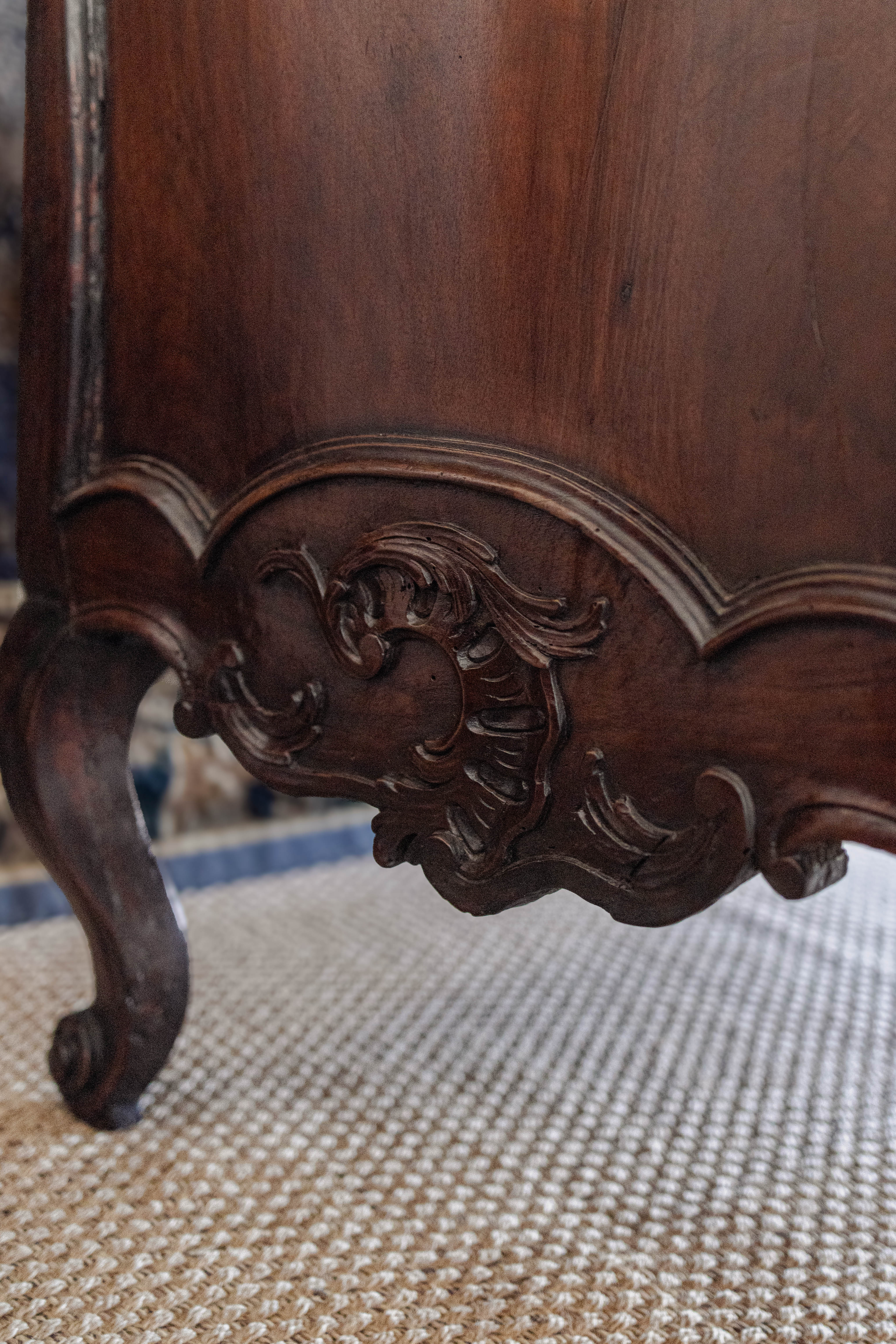 1740s Louis XV Carved Walnut Commode