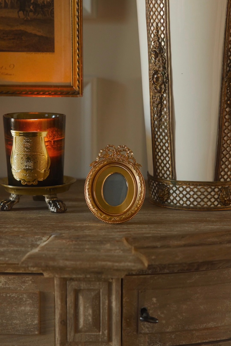 French Louis XVI Gilt Bronze Bow Frame