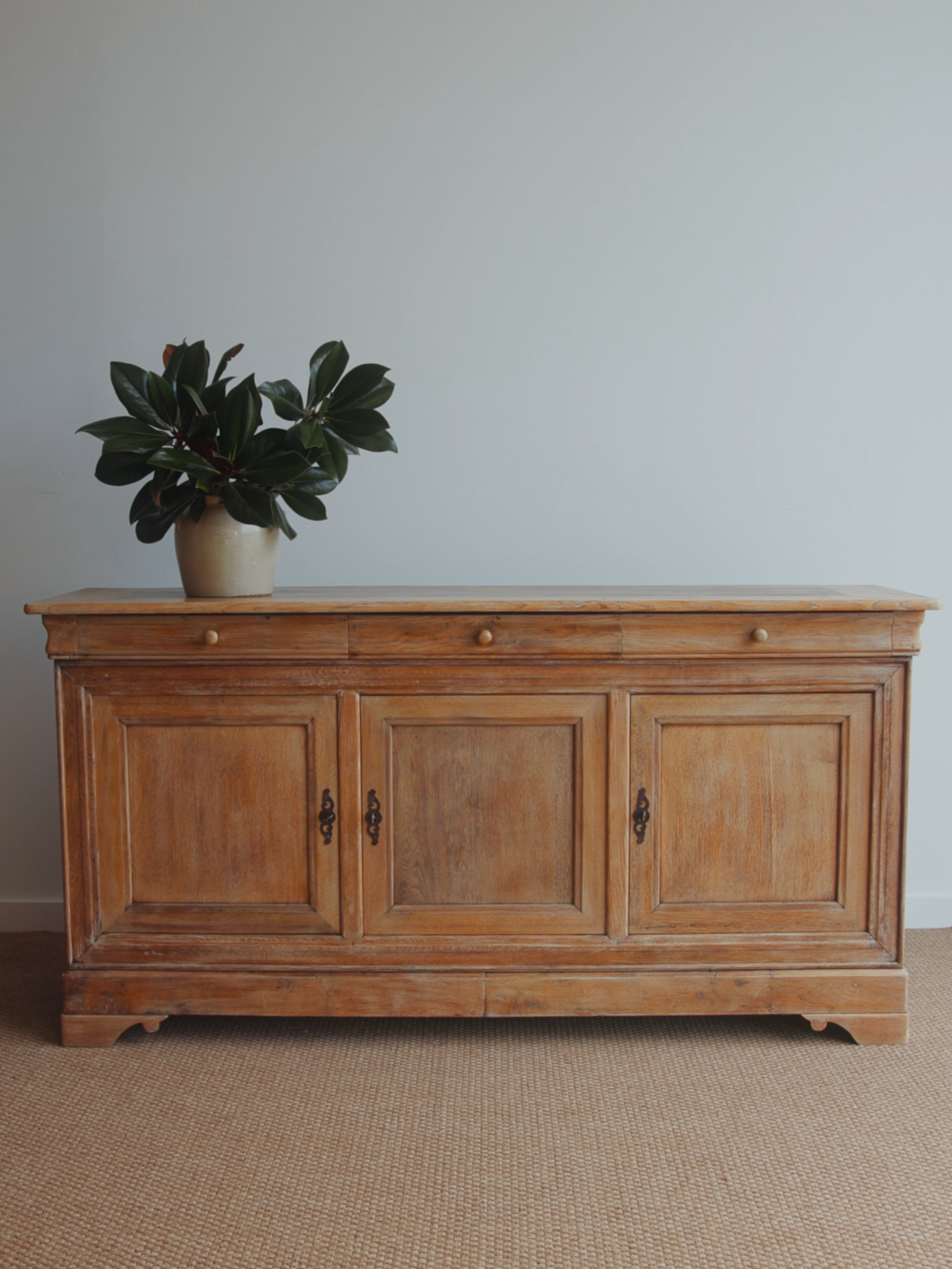 19th Century French Louis Philippe Bleached Sideboard