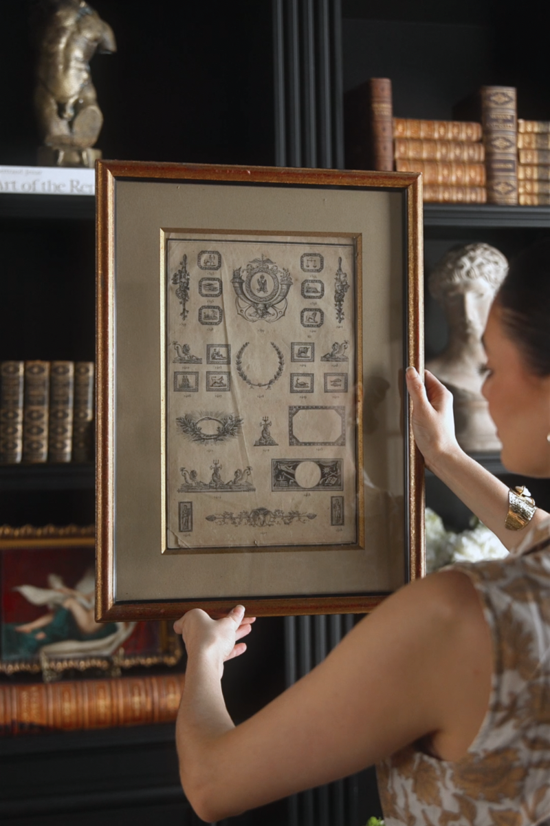 19th Century French Neoclassical Zodiac Ornamental Engraving