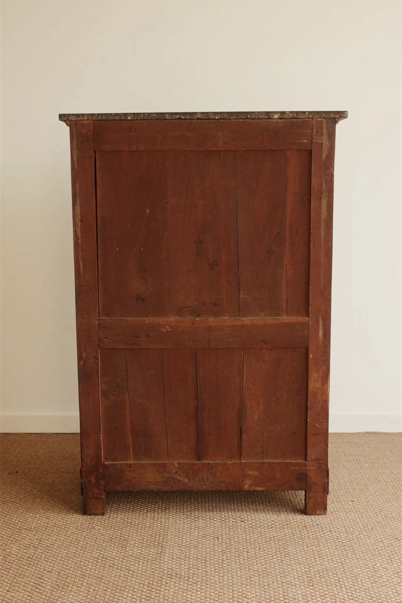 19th Century French Empire Mahogany Secrétaire à Abattant with Marble Top