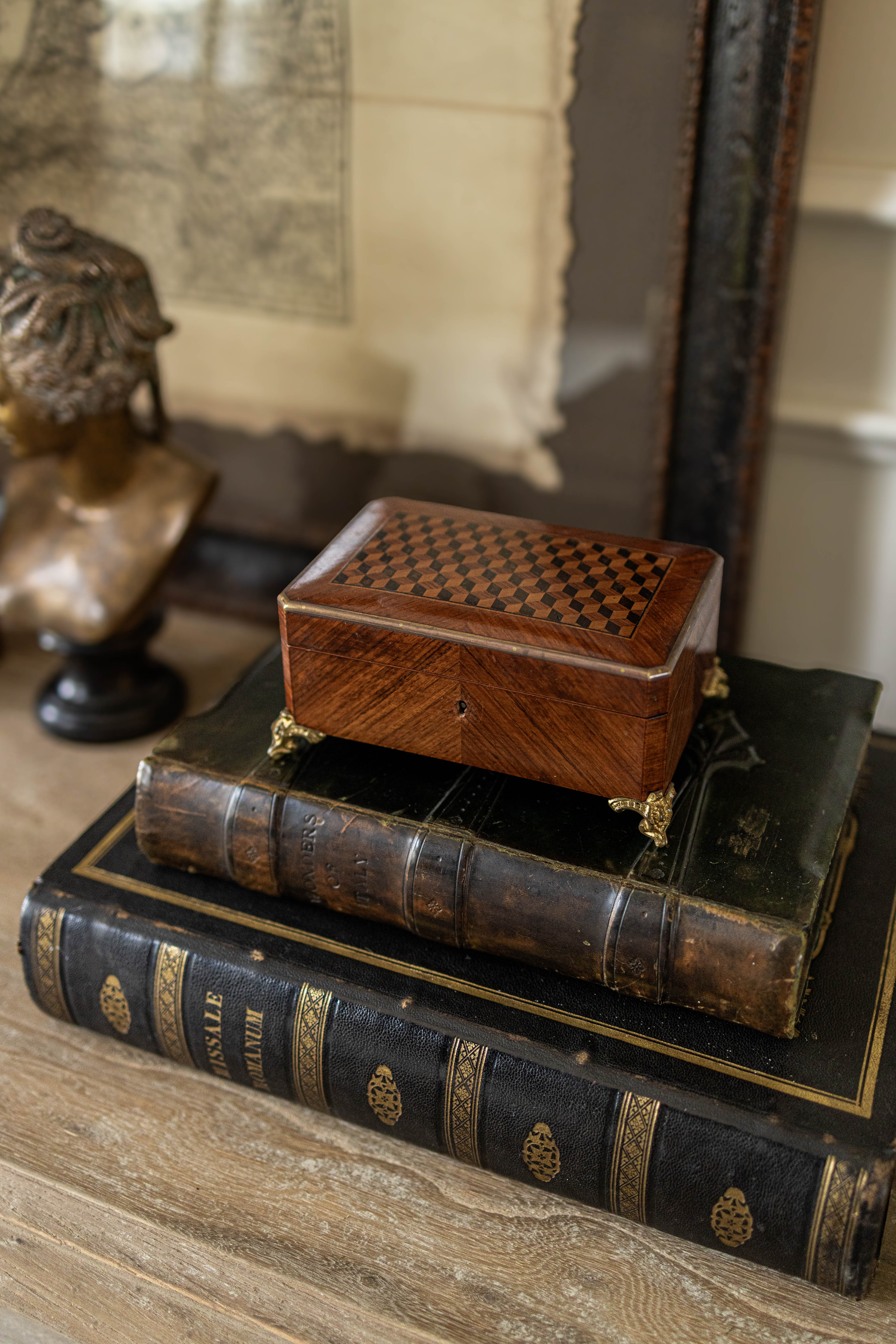 Napoleon III Mahogony Jewlery Casket