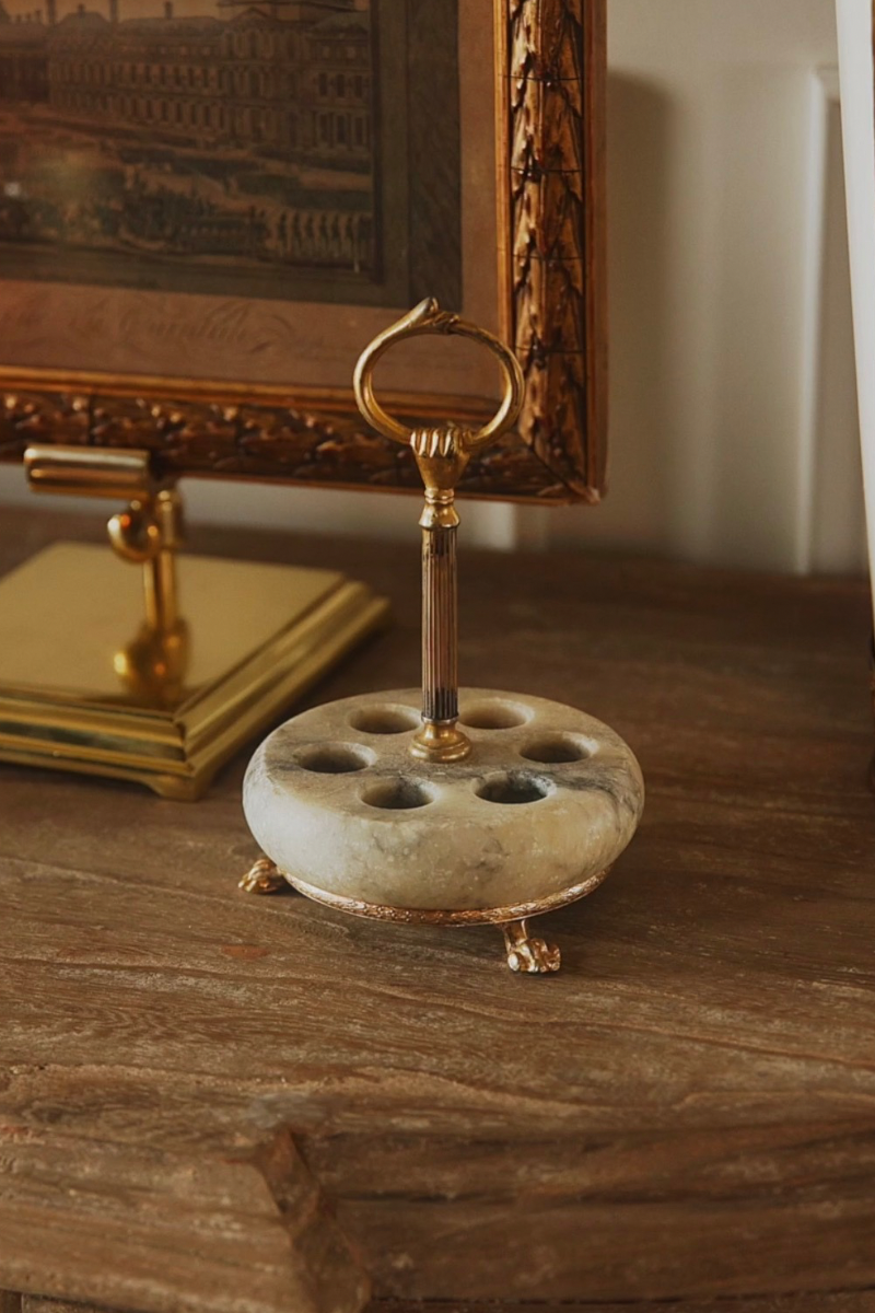 Marble & Brass Lipstick Holder