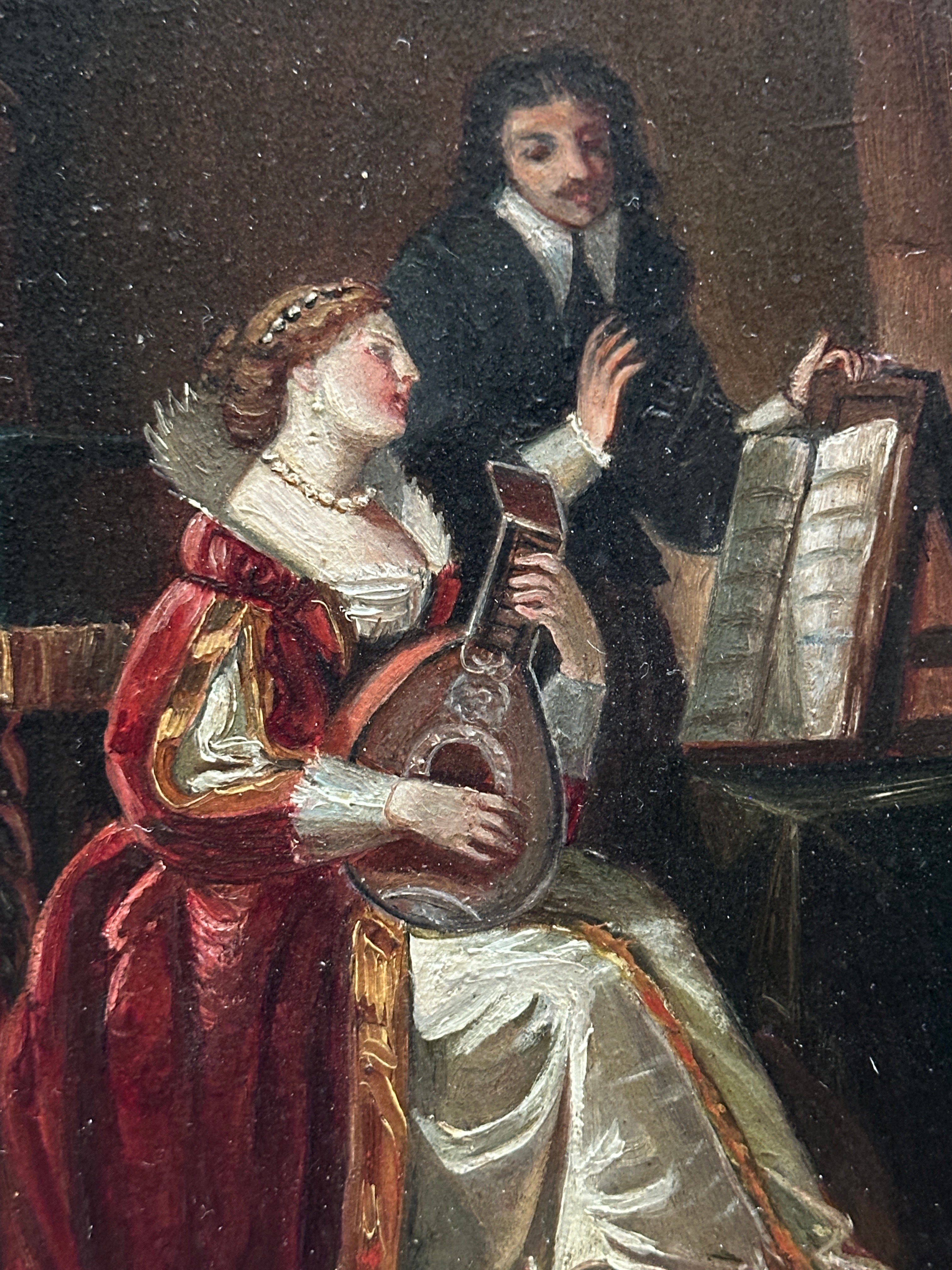 “The Music Lesson” – Signed C. Chivat, 1880