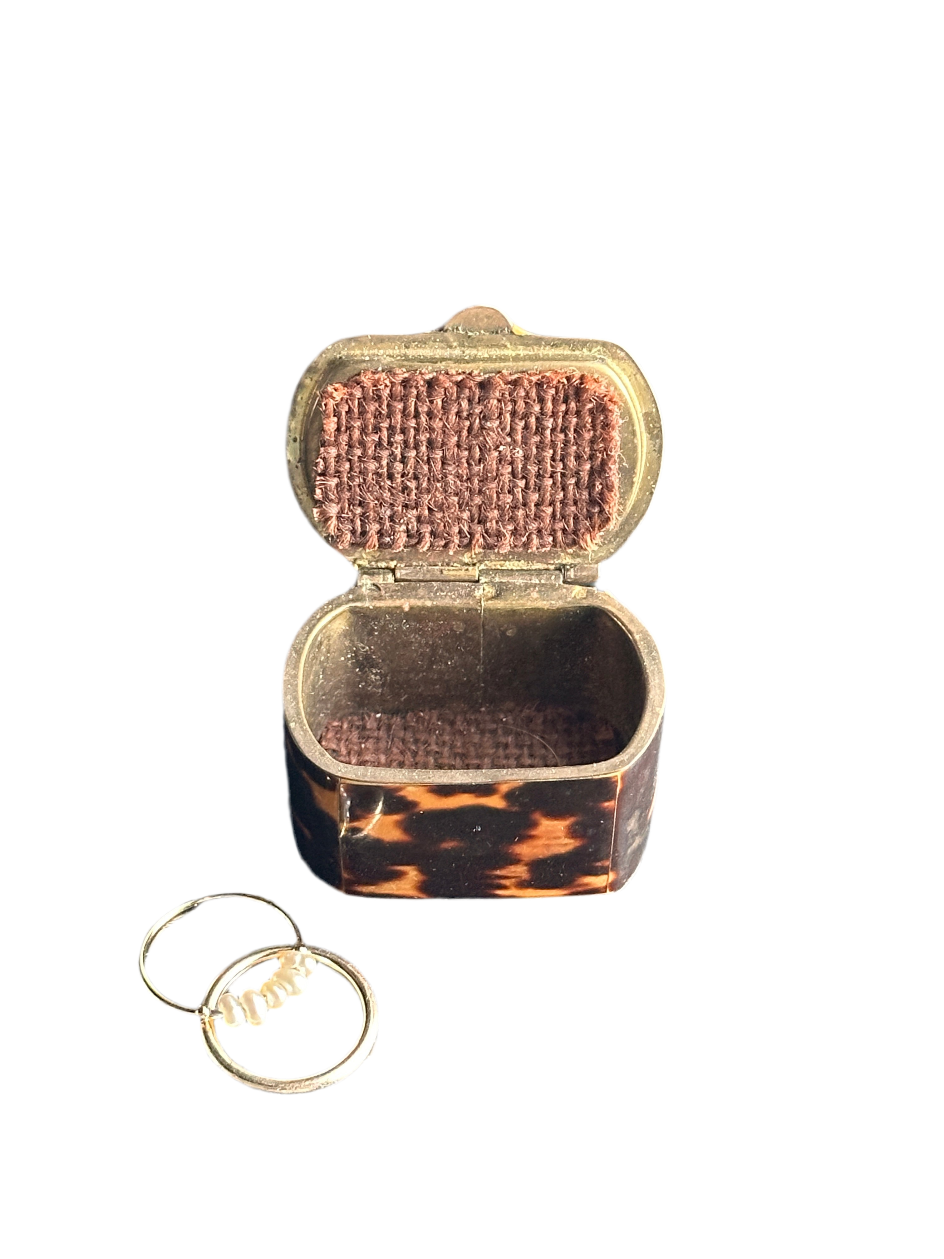 19th Century Tortoiseshell and Brass Mounted Presentation Box