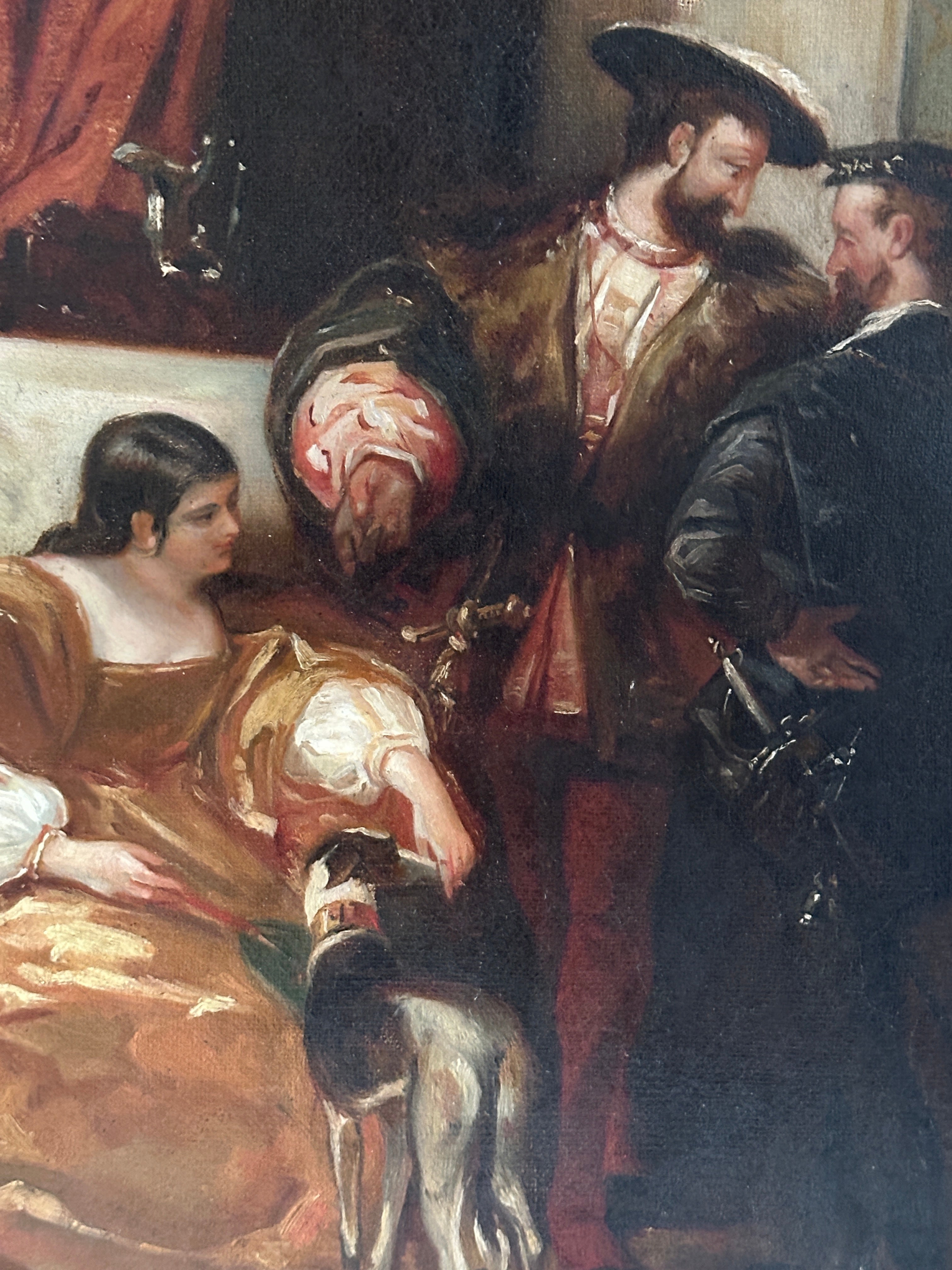 “François I, Charles V, and the Duchess of Étampes” – After Richard Parkes Bonington
