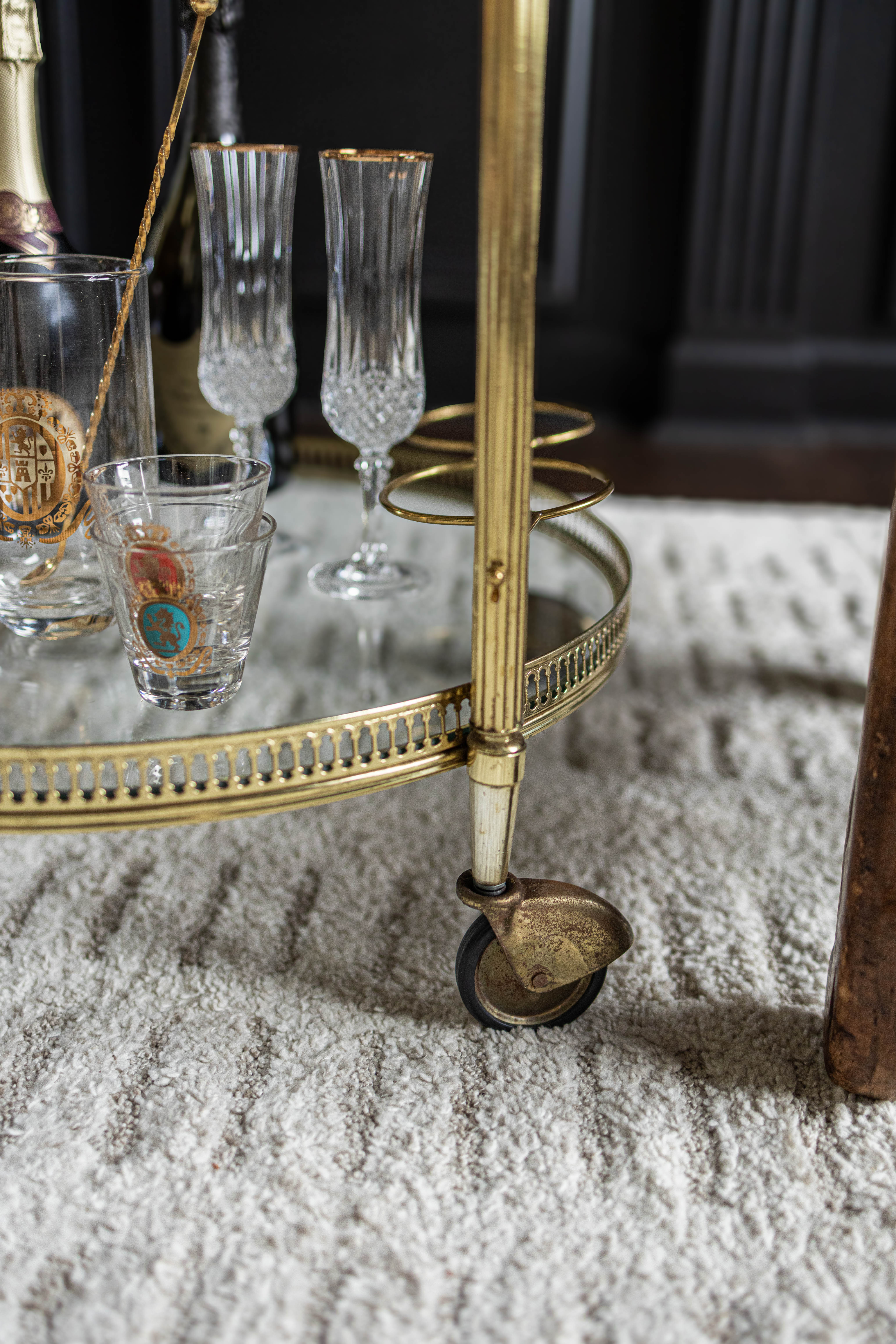 1900s French Neoclassical Bar Caddy