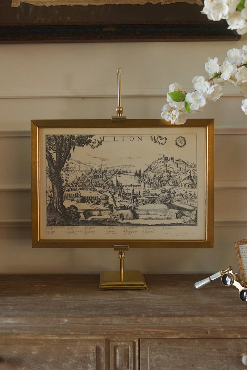 Late 17th–Early 18th Century French Engraved View of Lyon (“Lion”), Published by Pierre Giffart