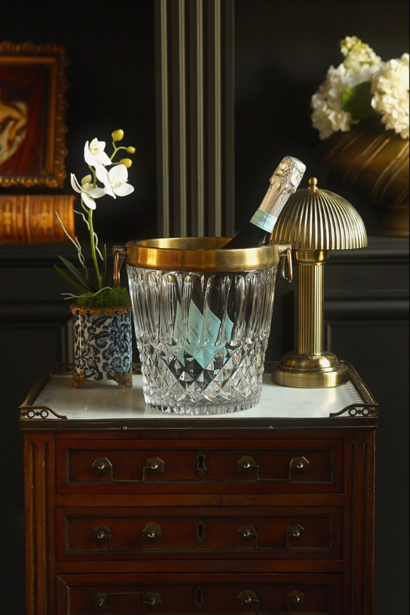 20th C. French Crystal Champagne Bucket