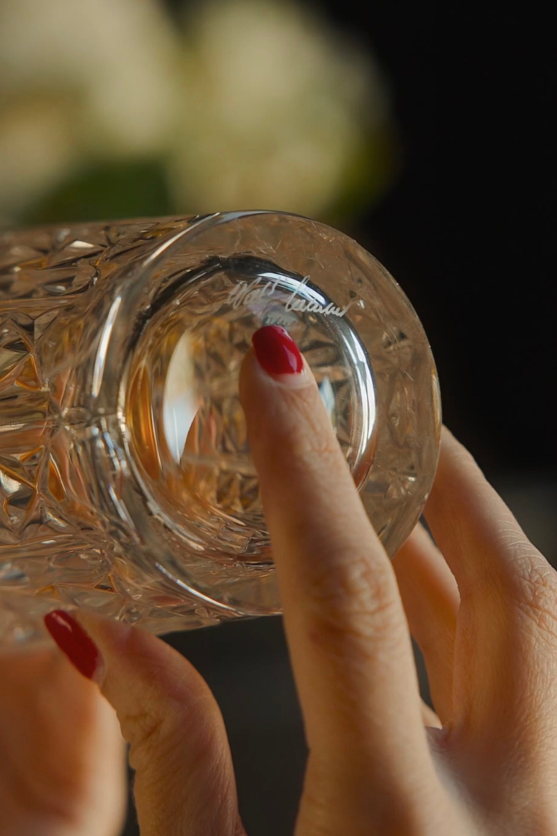 Val Saint Lambert Cut Crystal Cocktail Shaker
