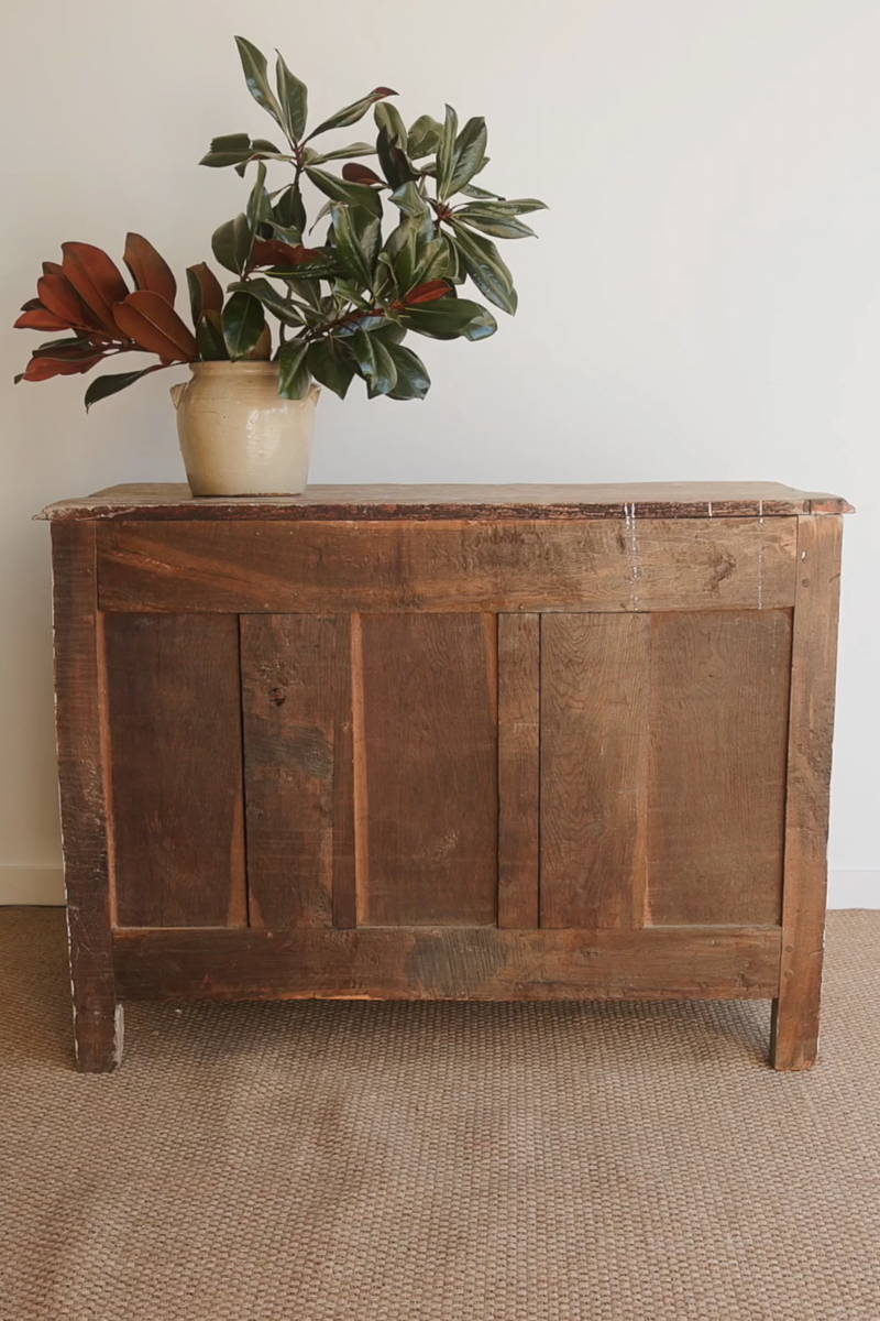 19th Century French Provincial Serpentine Commode with Original Painted Patina