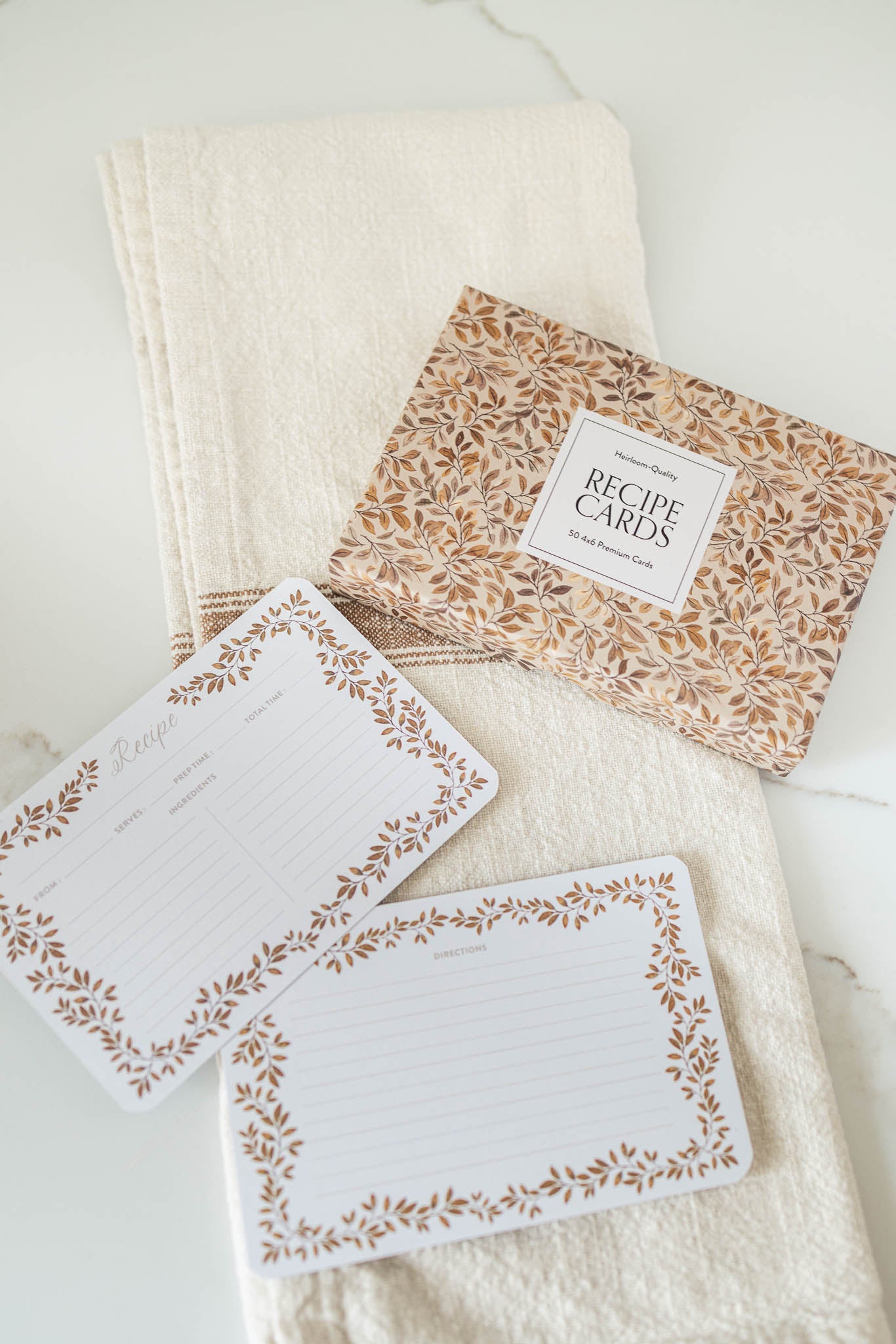 Set of 50 Heirloom Recipe Cards