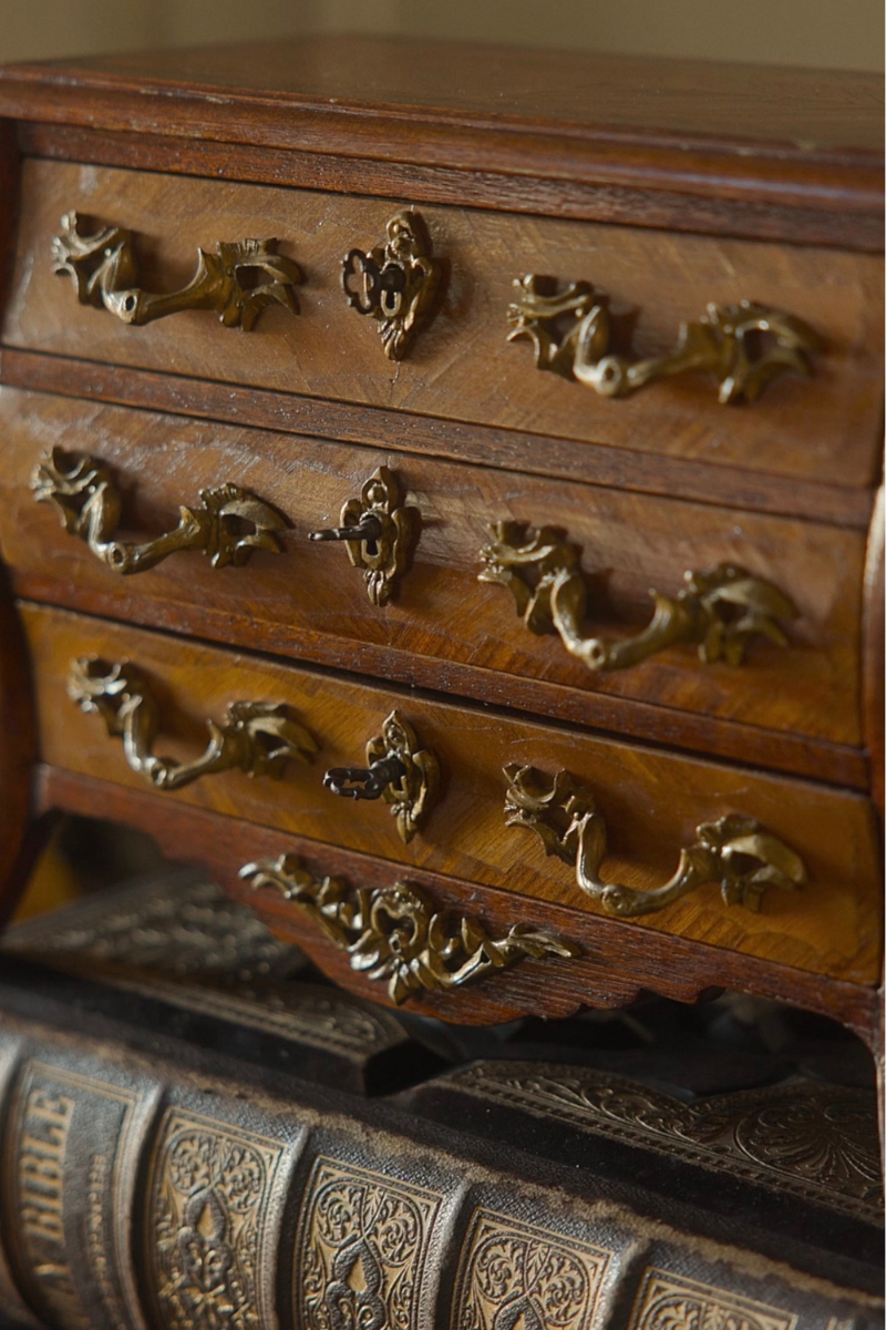 19th-Century French Louis XV-Style Miniature Commode Salesman Sample