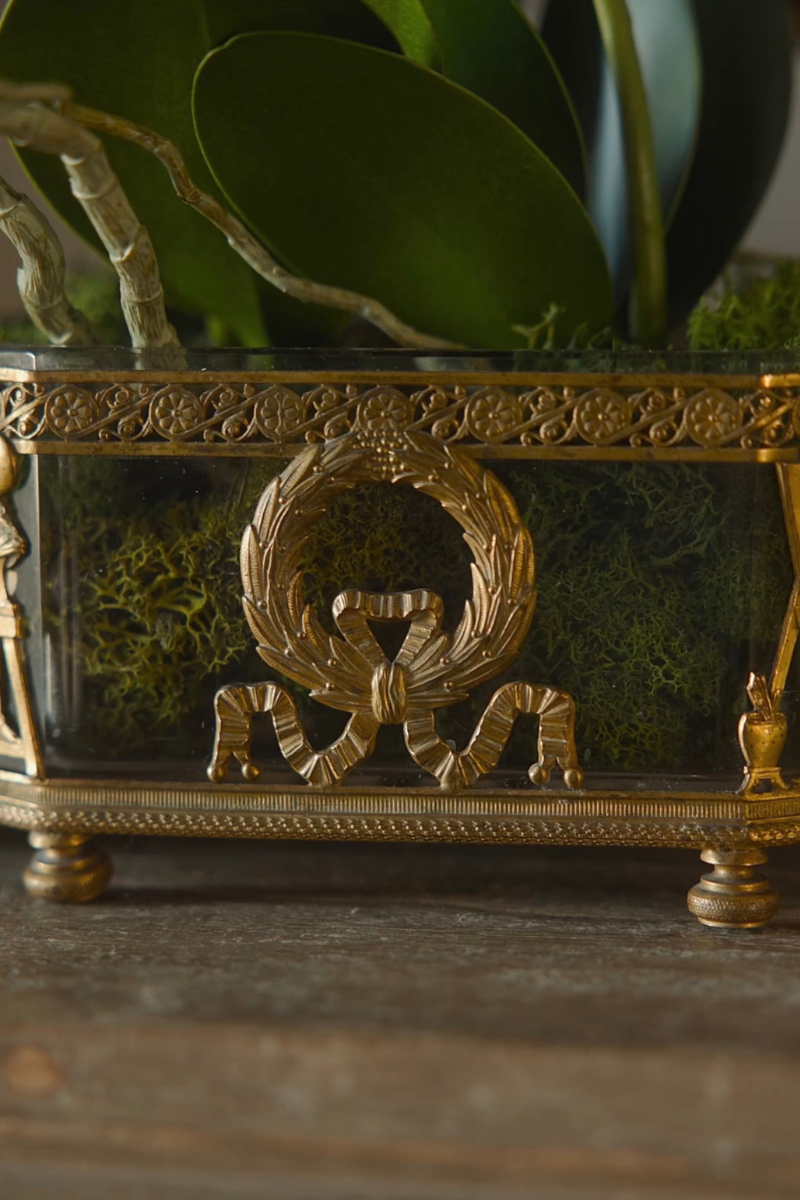 19th-Century French Empire-Style Crystal Jardinière