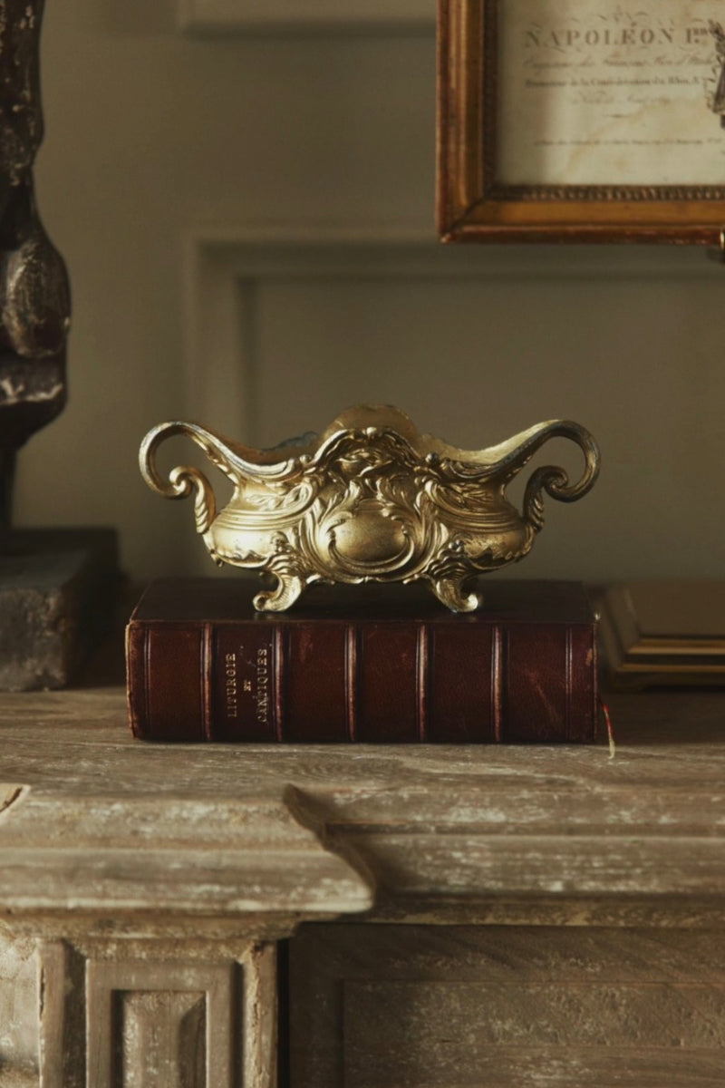 Petite Rococo-Style Gilt Metal Jardinière