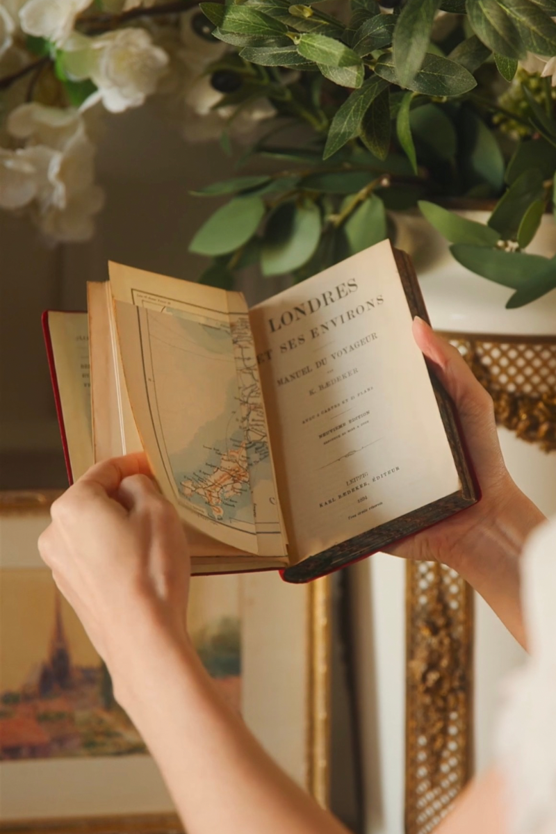 19th Century Baedeker “Londres et ses Environs” Travel Guide