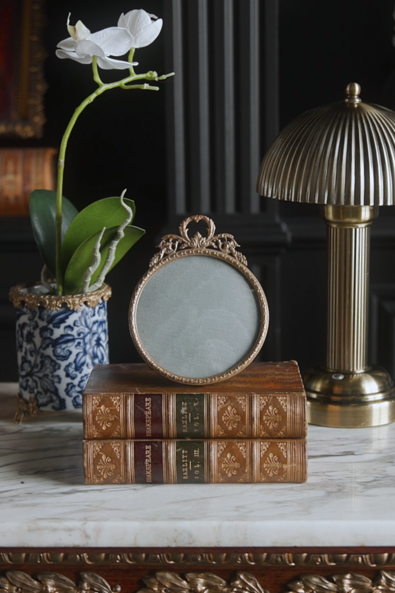 Late 19th Century French Louis XVI Gilt Bronze Frame