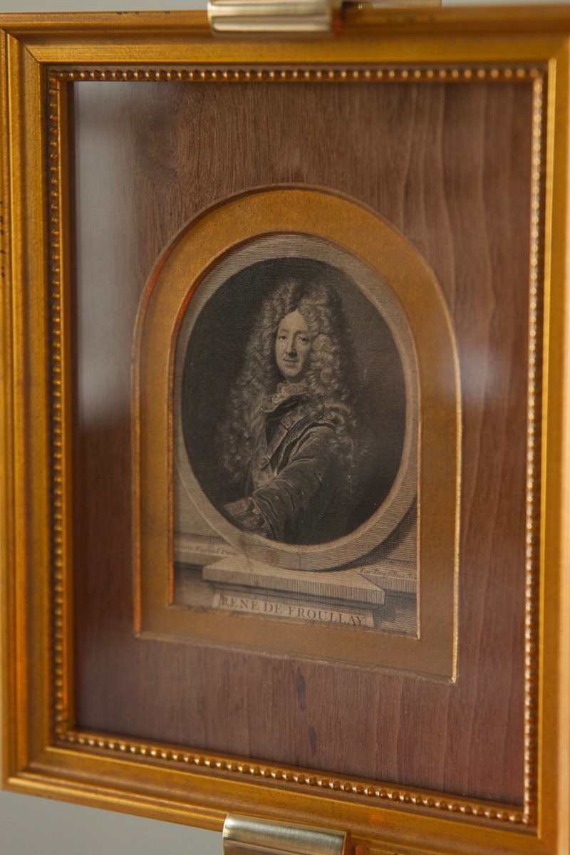 Late 19th Century French Historical Portrait Engraving of René de Froullay