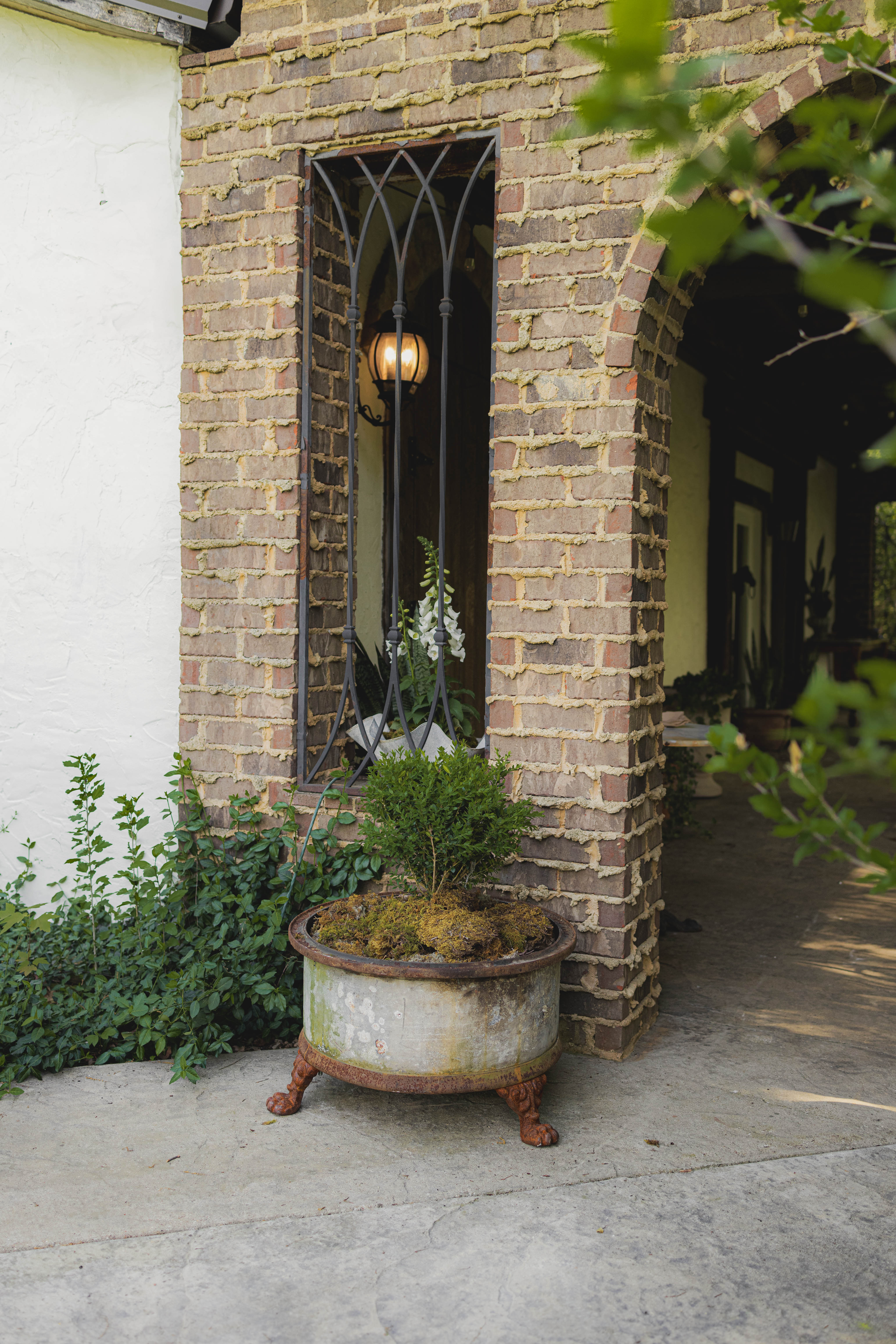 Antique Reclaimed Claw Foot Oil Barrel Planters