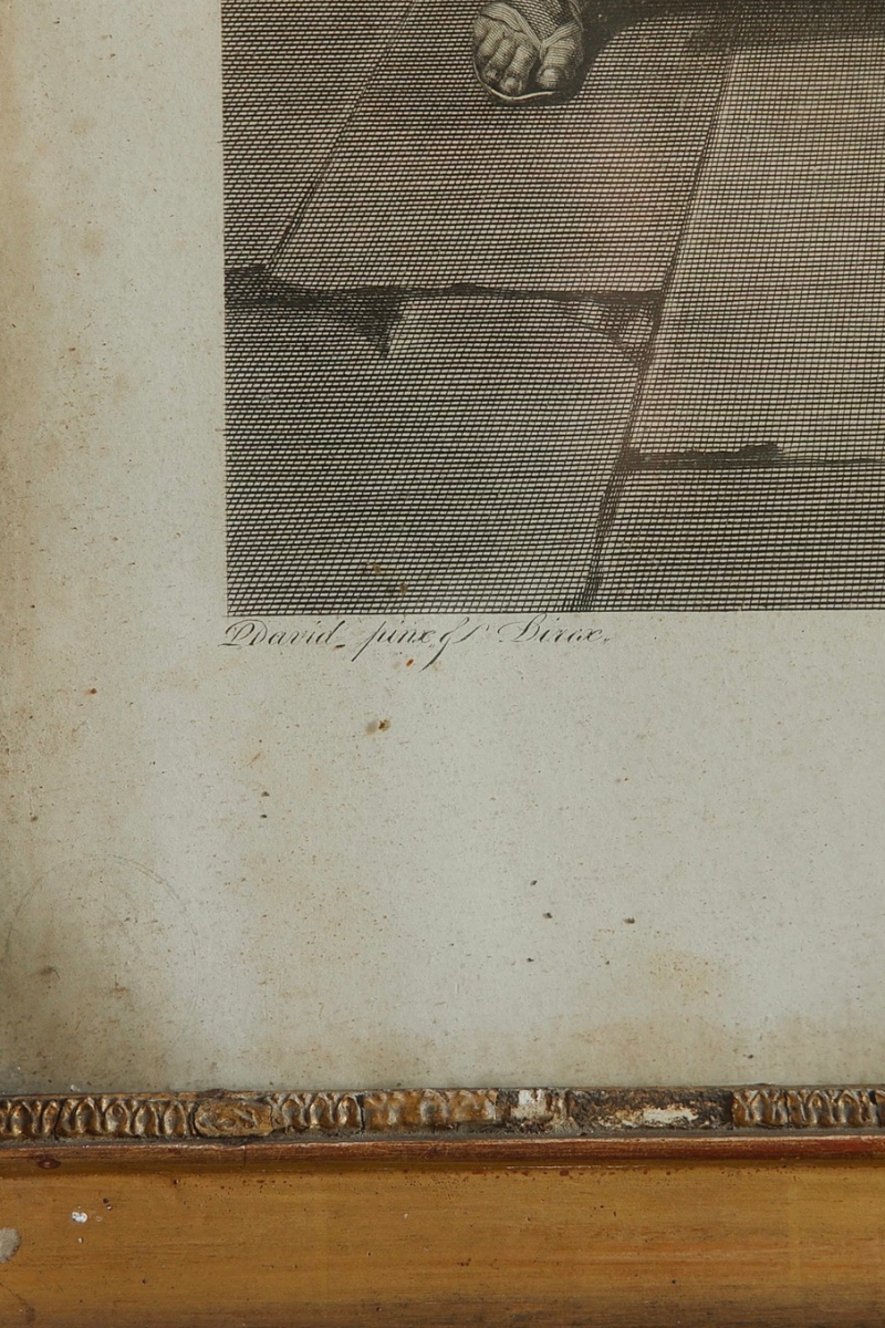 French Engraving After Jacques-Louis David's Belisaire | After The Celebrated 1781 Painting Depicting the Exiled Byzantine General Belisarius Recieving Alms