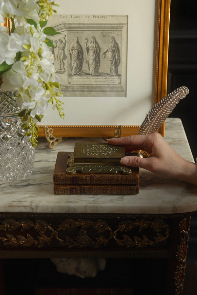 20th Century French Brass Stamp Box