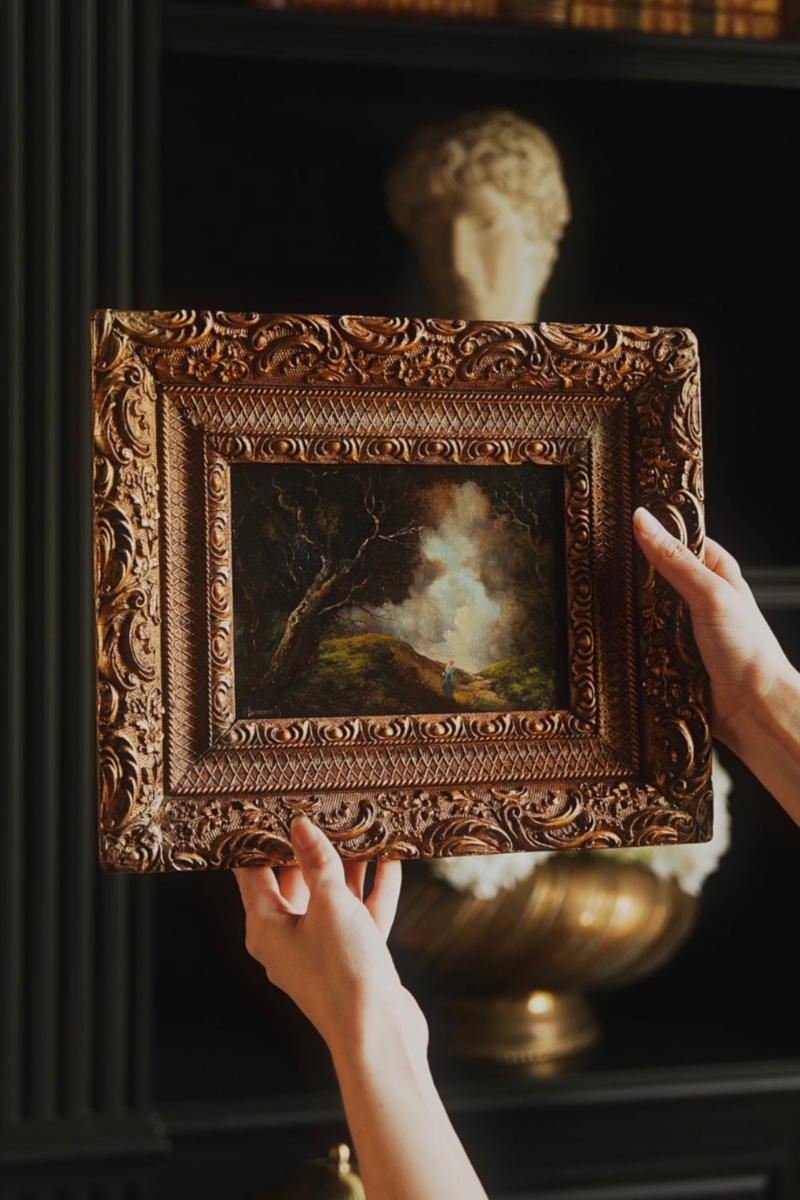 Woodland Painting in Gilt Frame