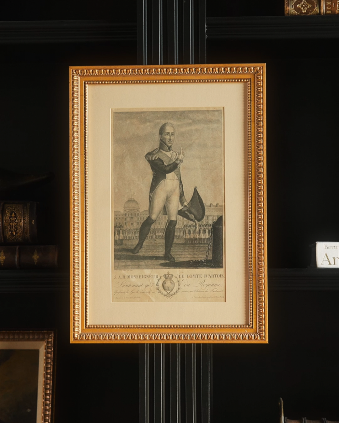 Early 19th Century French Engraving of Charles Philippe, Comte d’Artois