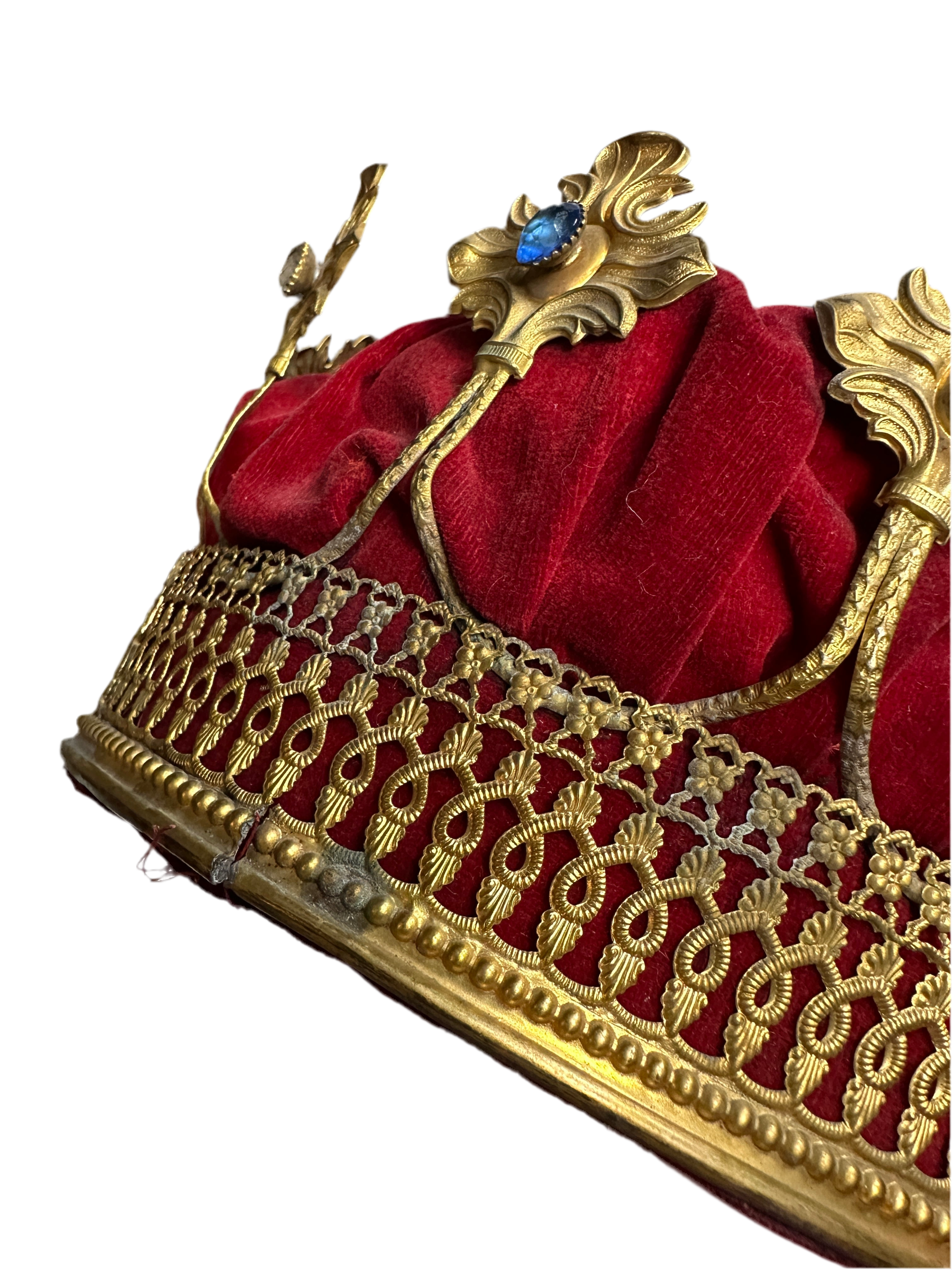 Antique Theatrical Crown – M.C. Lilley & Co., Columbus, Ohio (c. late 19th–early 20th century)