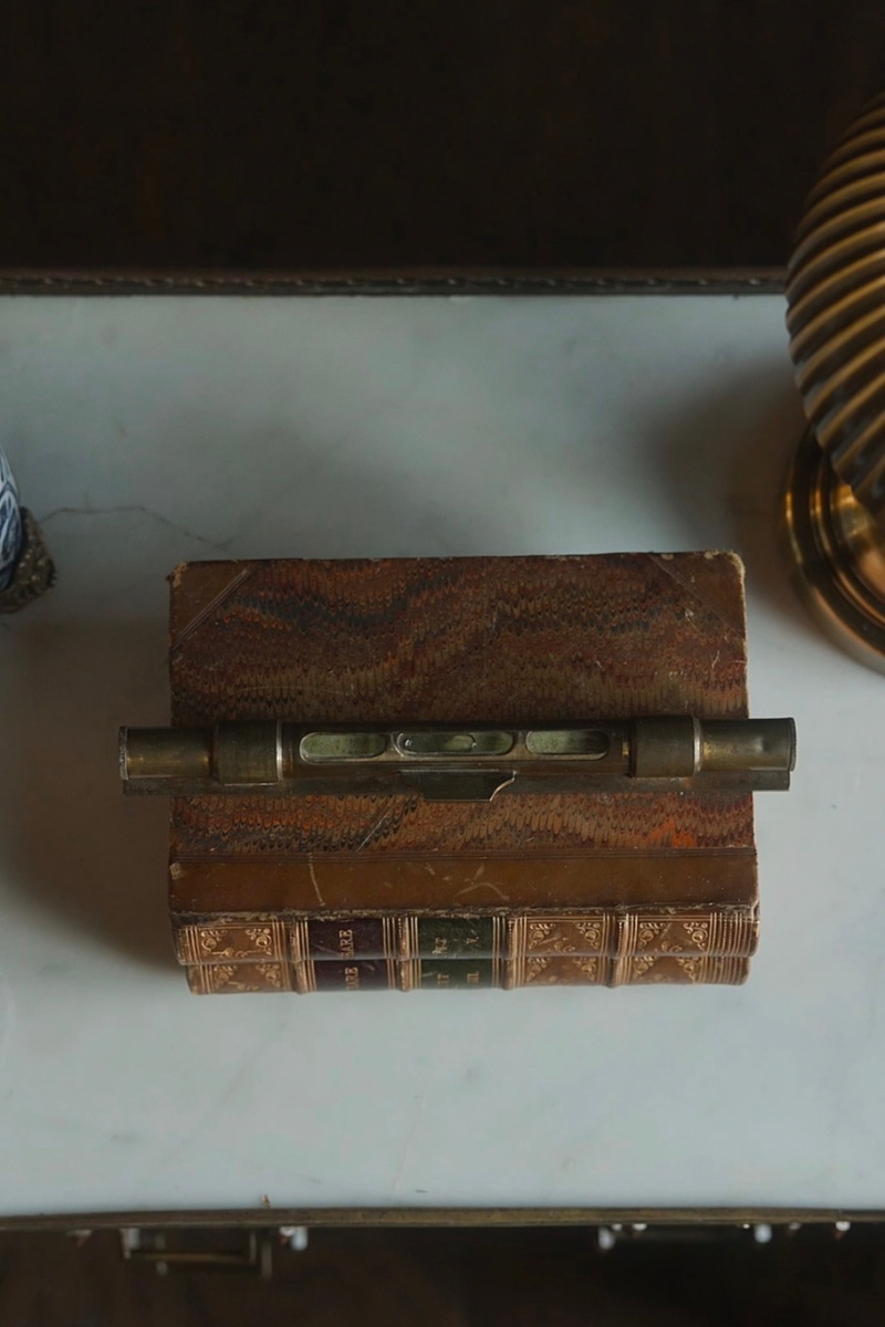 19th C. French Brass Level - Large