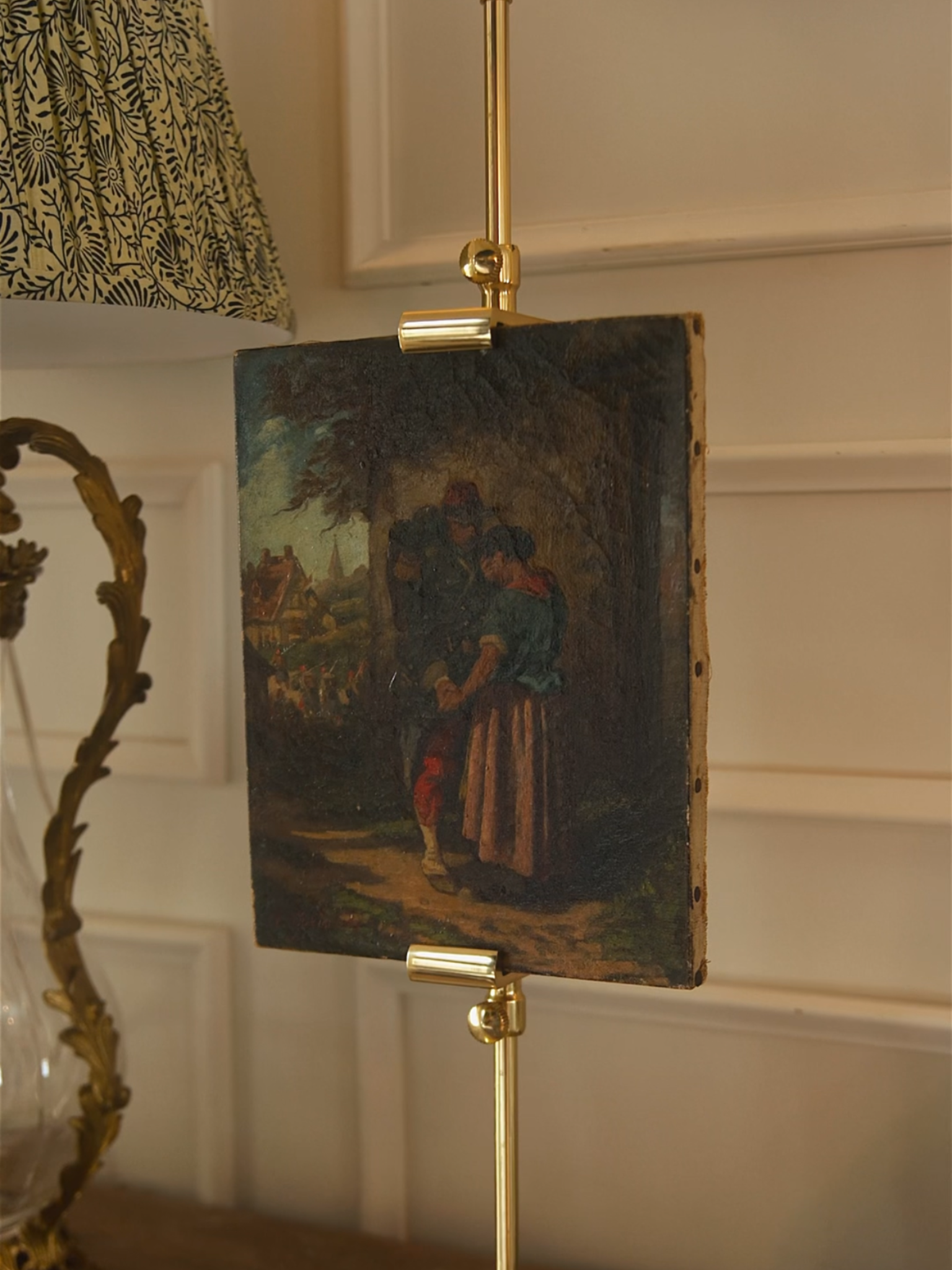 19th Century Soldier Home From War Painting