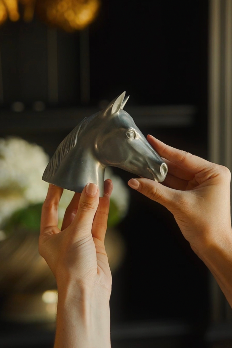 Silver Plated Horse Head Bottle Opener