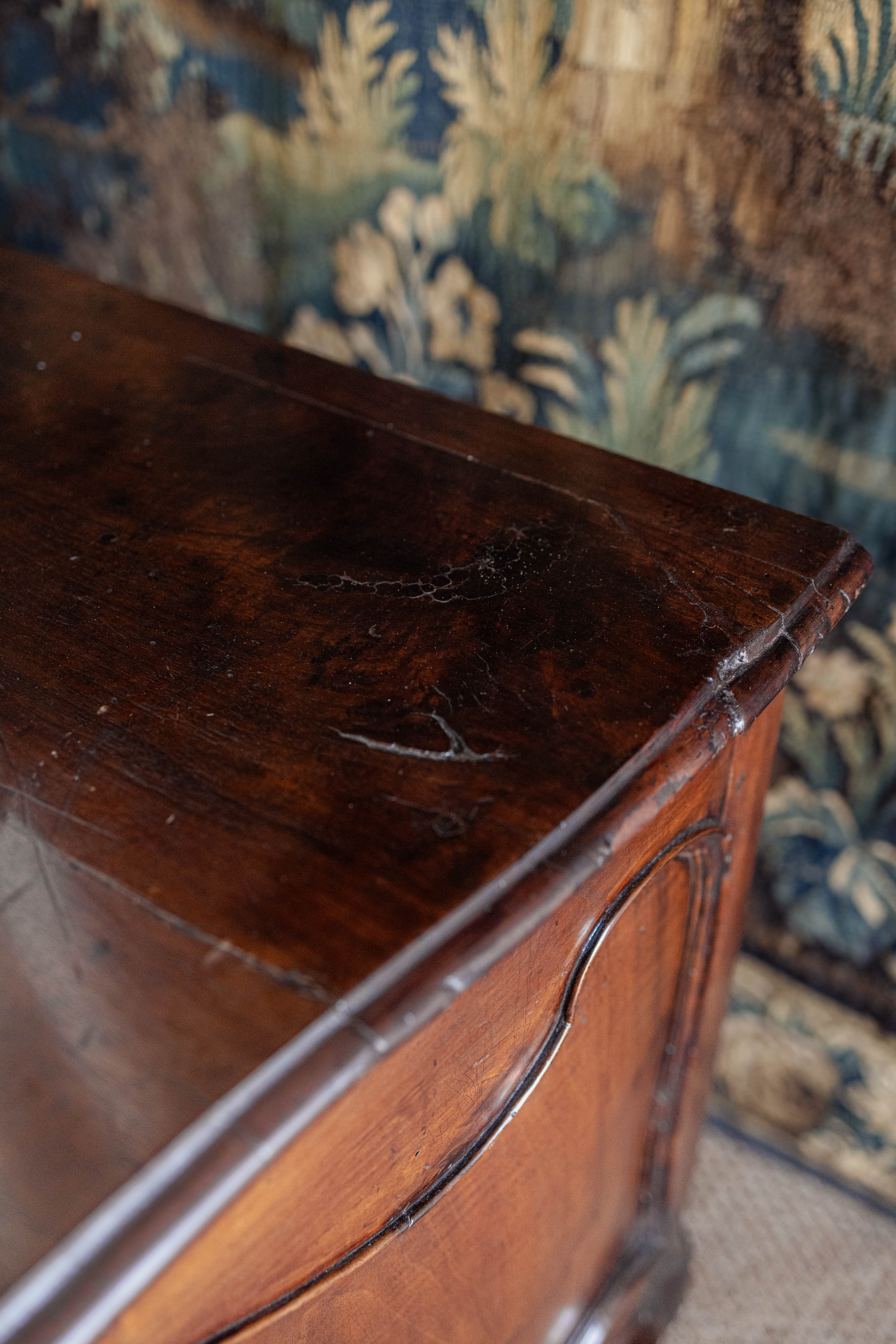 1740s Louis XV Carved Walnut Commode