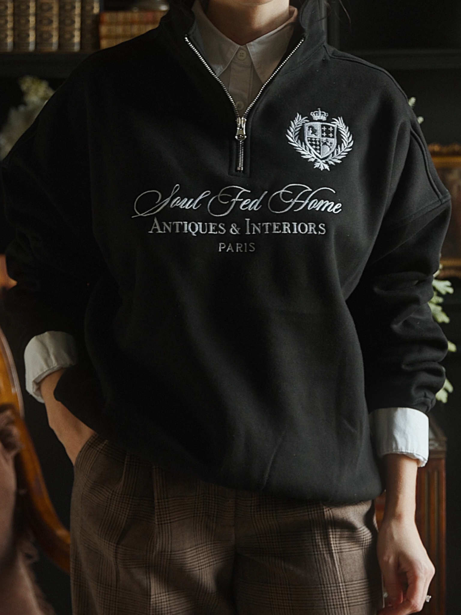 Midnight Soul Fed Crest Quarter Zip