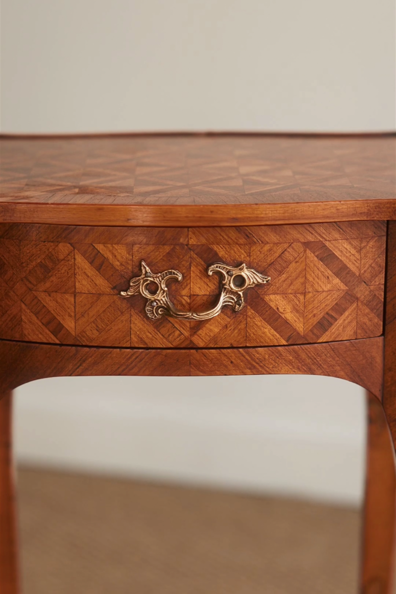 Late 19th Century French Marquetry Side Tables / Nightstands – Pair