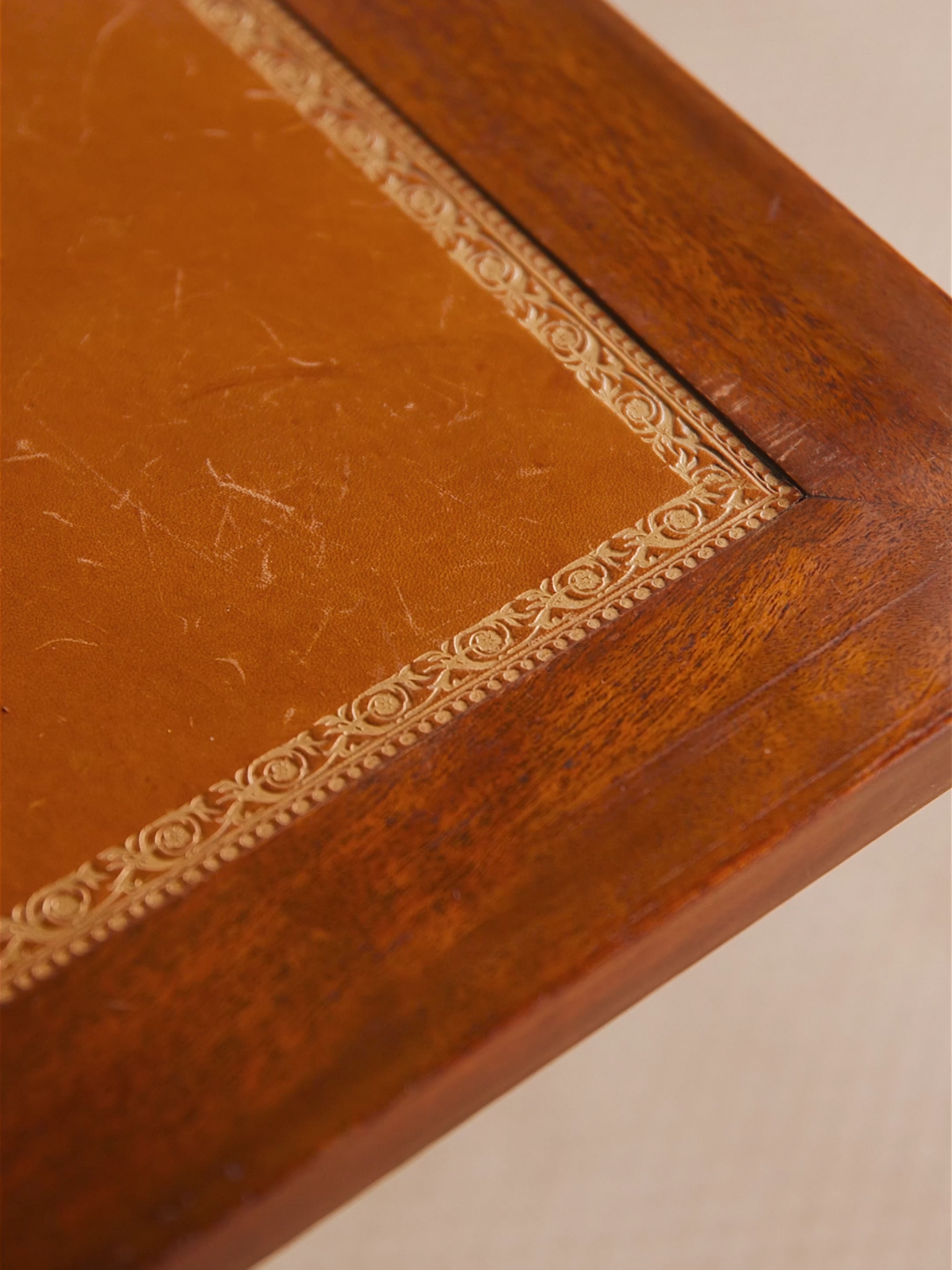 Louis XVI Partners Writing Desk with Dual Pull-Out Writing Slides