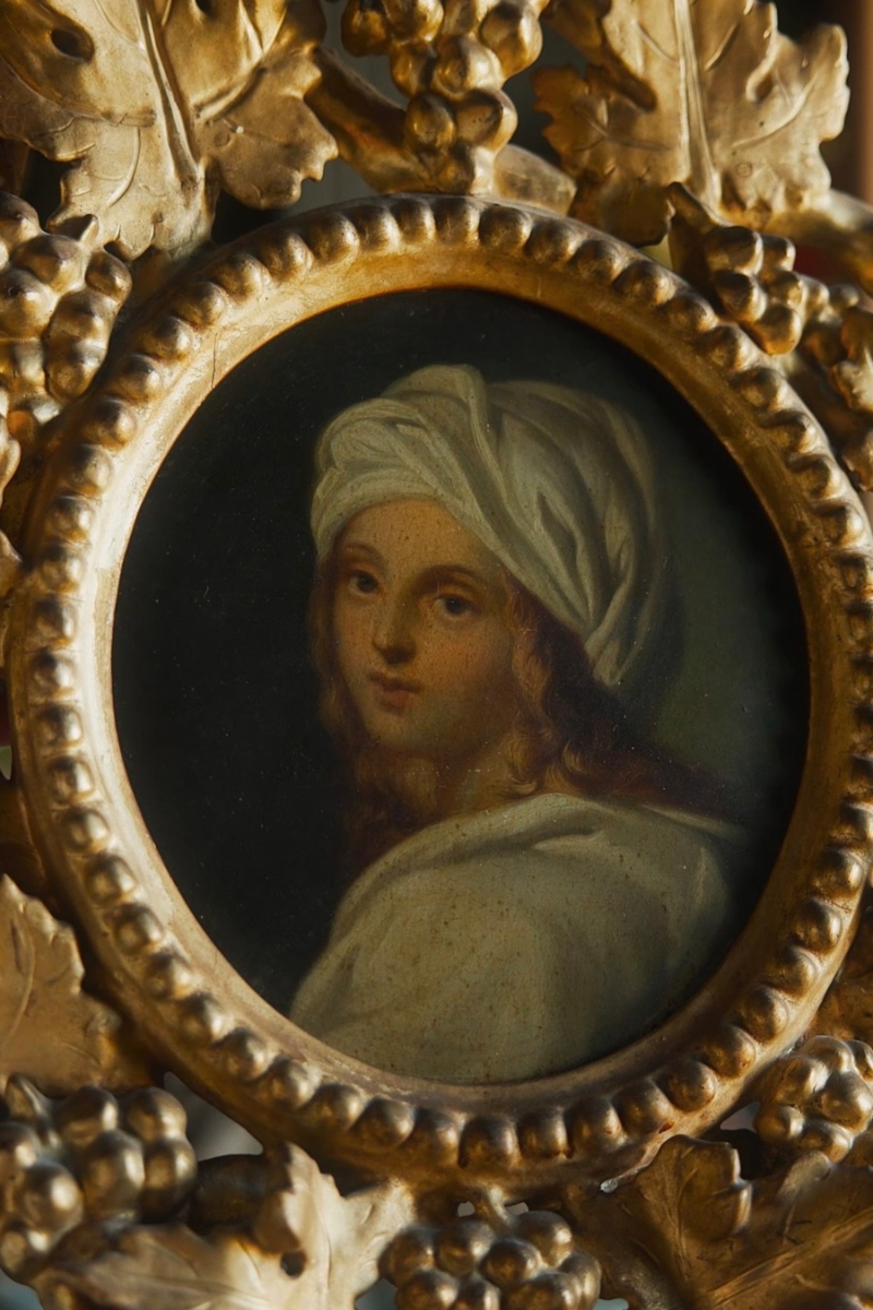 Pair of 19th-Century Portrait Paintings of Rubens & Beatrice Cenci