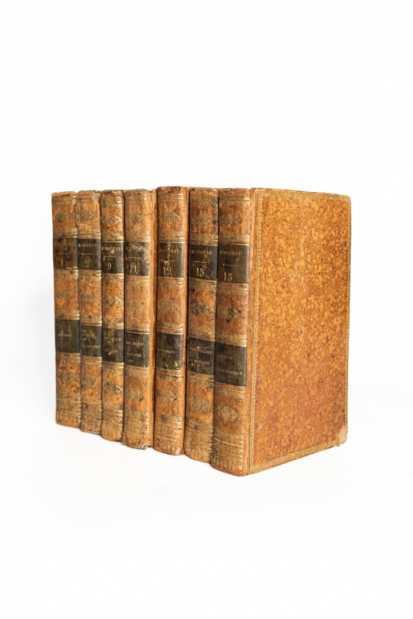 1828 - Works of J.J. Rousseau (Set of 7)