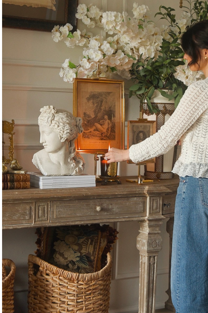 19th Century French Neoclassical Plaster Bust of a Classical Muse