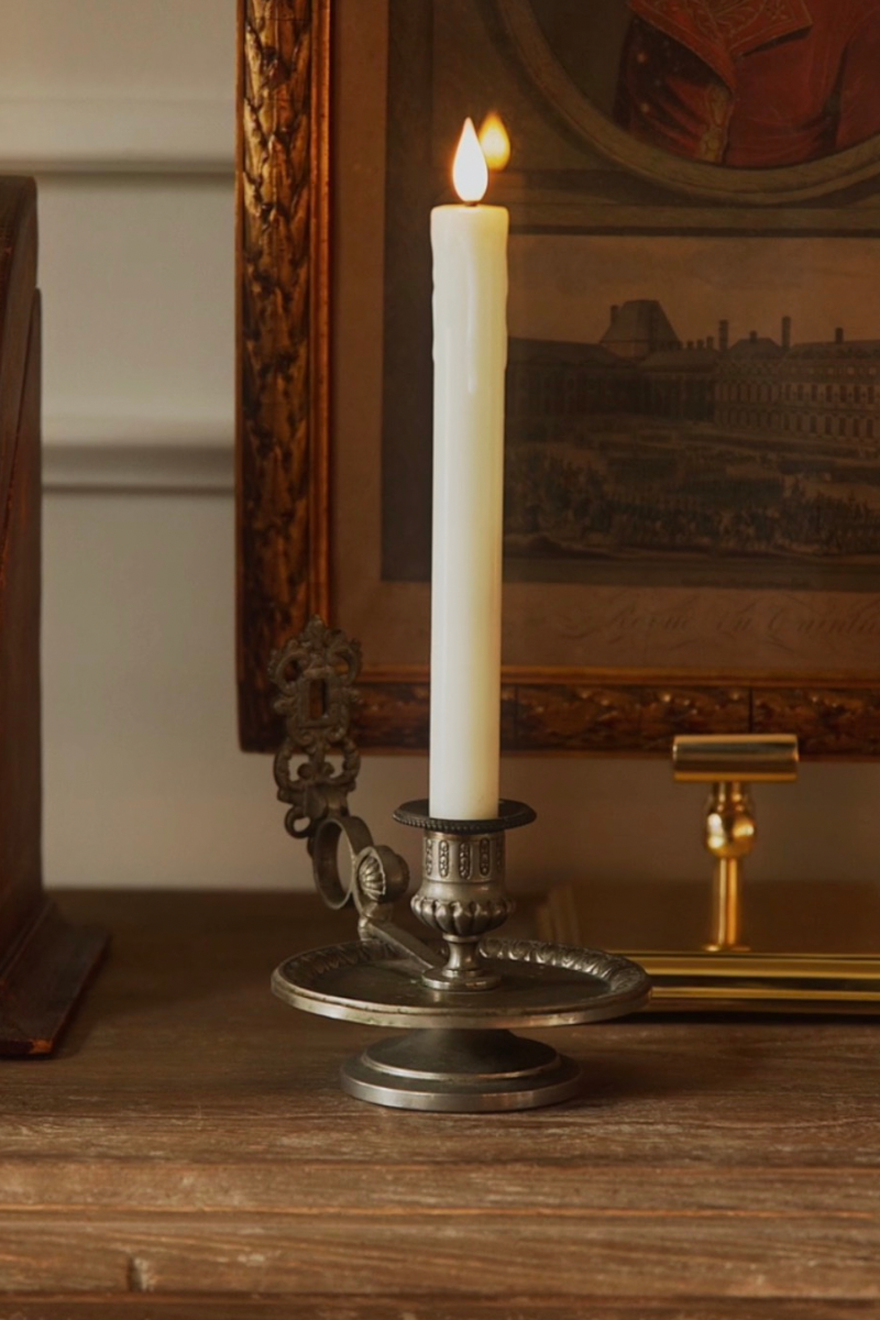 French Empire Style Chamberstick Candle Holder