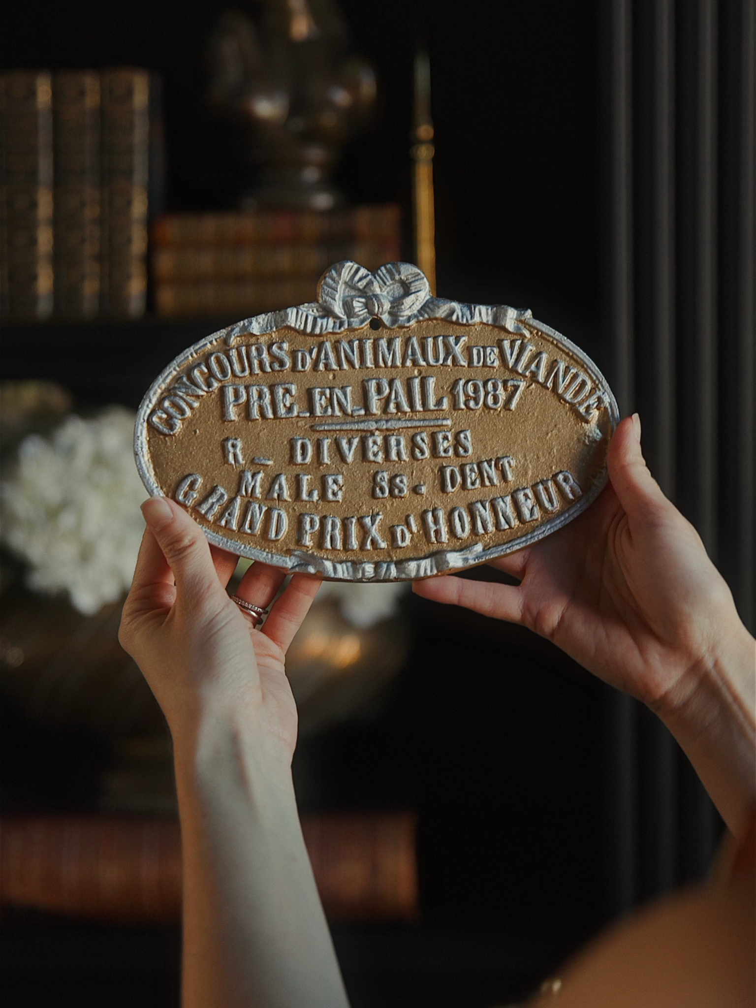 French Agricultural Award Plaque — Concours d’Animaux de Viande, 1987