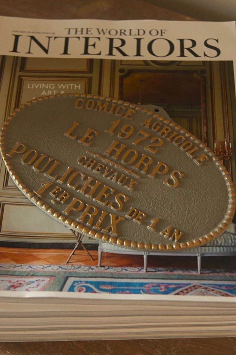 Late 20th Century French Agricultural Comice Equestrian Award Plaque, Dated 1972 – Le Horps