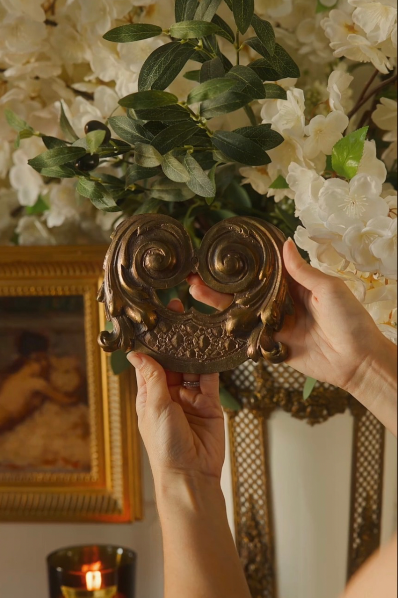 19th C. French Gilt Bronze Rococo Revival Architectural Salvage Mount