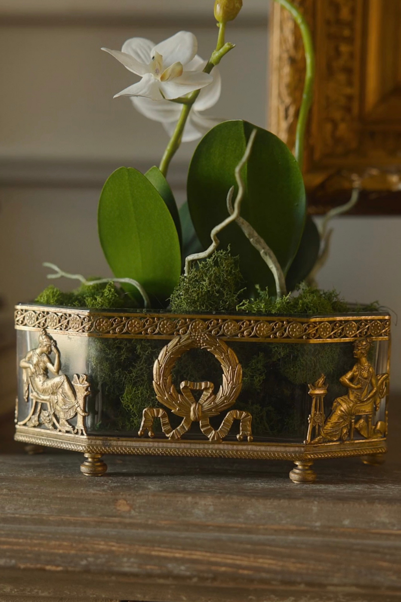 19th-Century French Empire-Style Crystal Jardinière