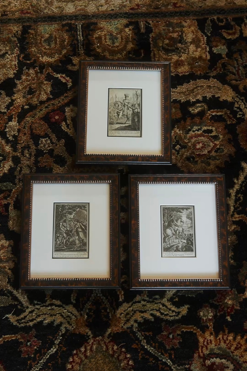 Set of Three 18th-Century French Engravings from Fénelon’s Télémaque