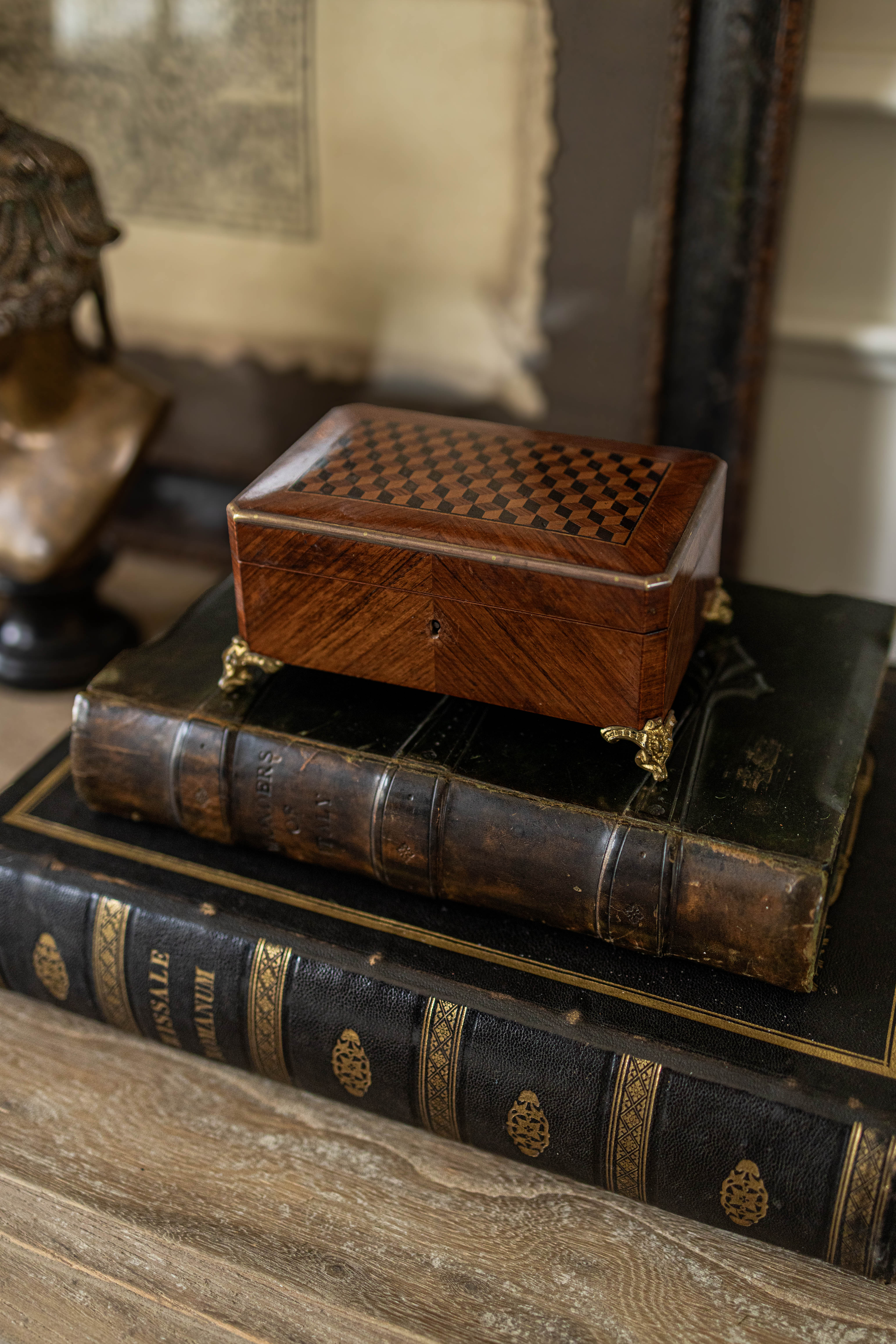 Napoleon III Mahogony Jewlery Casket