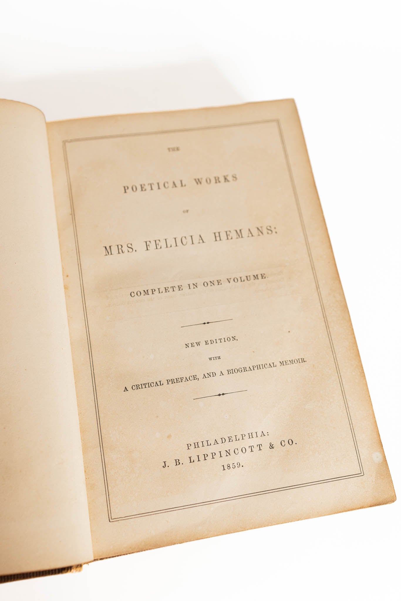 The Poetical Works of Hemans - 1859
