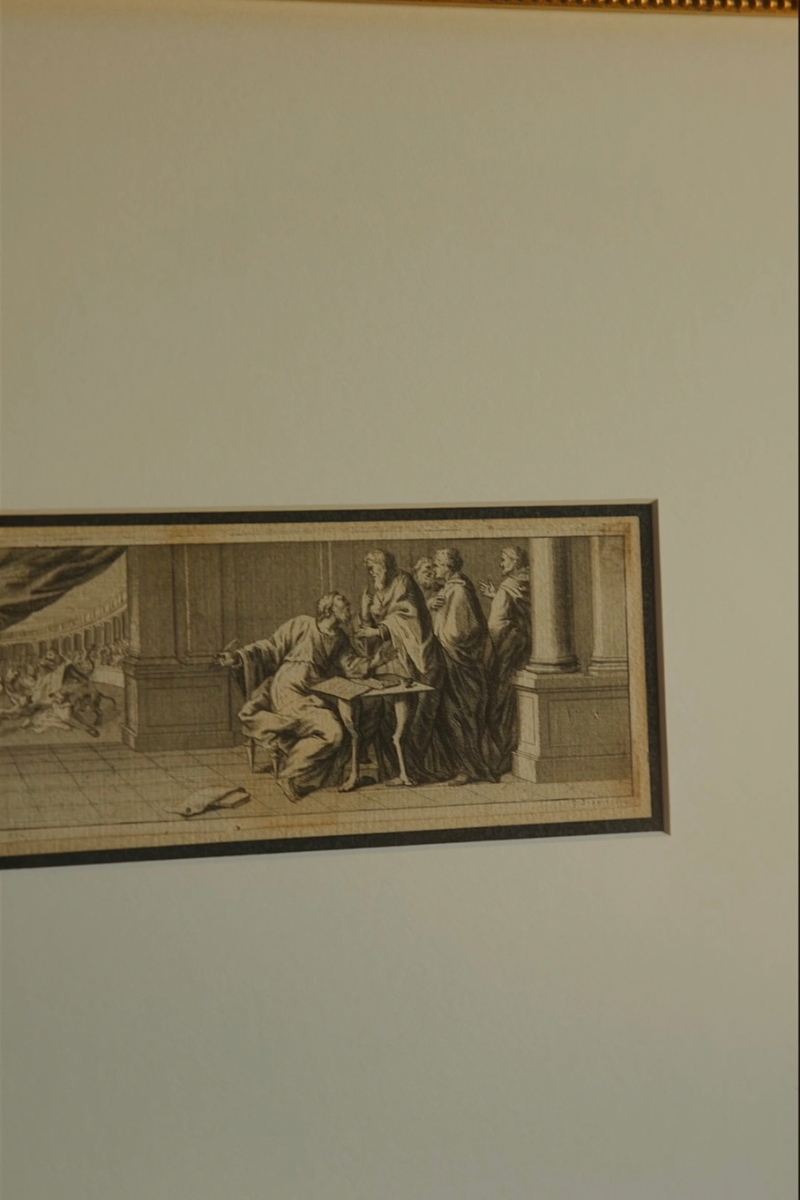 18th C. French Old Master Classical Figural Engraving